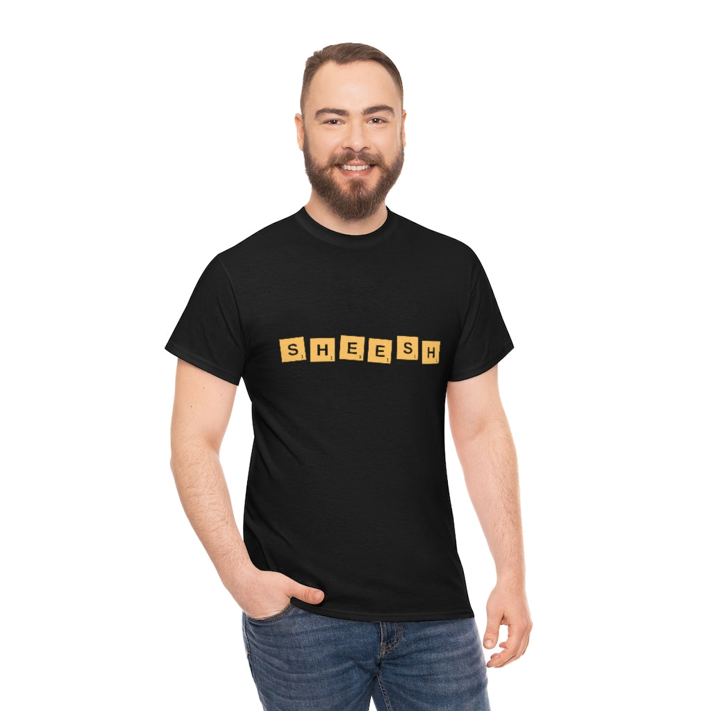 SHEESH Scrabble Inspired Unisex Heavy Cotton Tee