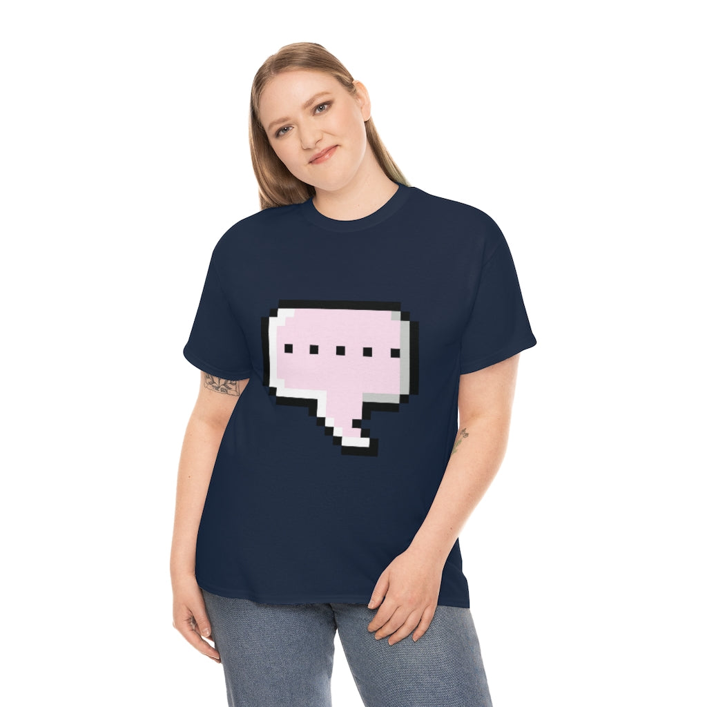 DOT DOT DOT MESSAGE BUBBLE...Unisex Heavy Cotton Tee