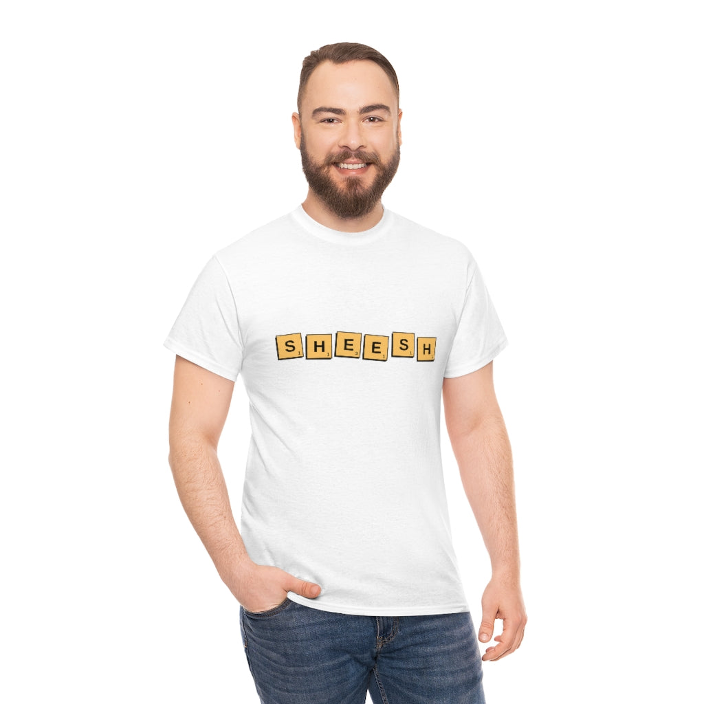 SHEESH Scrabble Inspired Unisex Heavy Cotton Tee