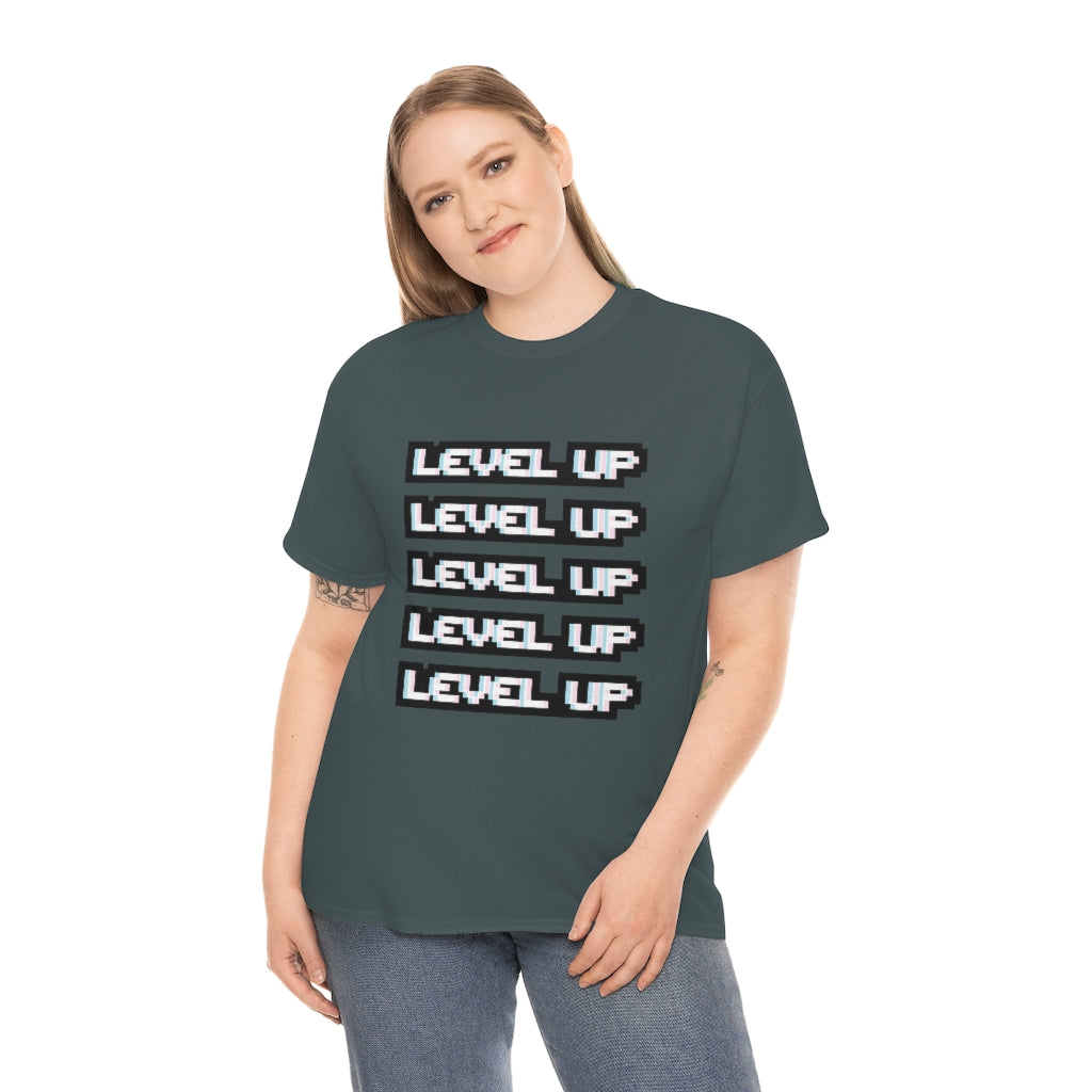 LEVEL UP LEVEL UP Unisex Heavy Cotton Tee