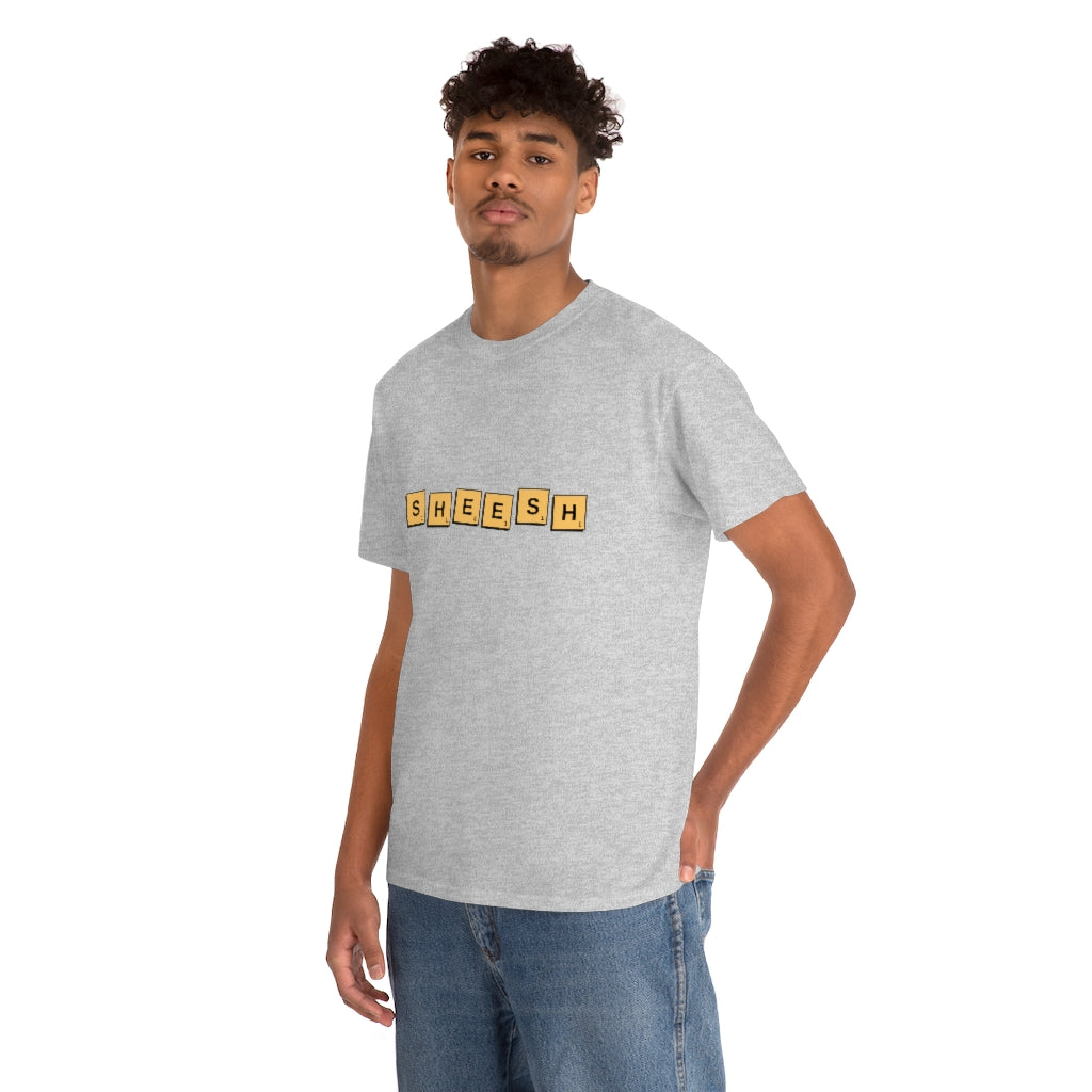 SHEESH Scrabble Inspired Unisex Heavy Cotton Tee