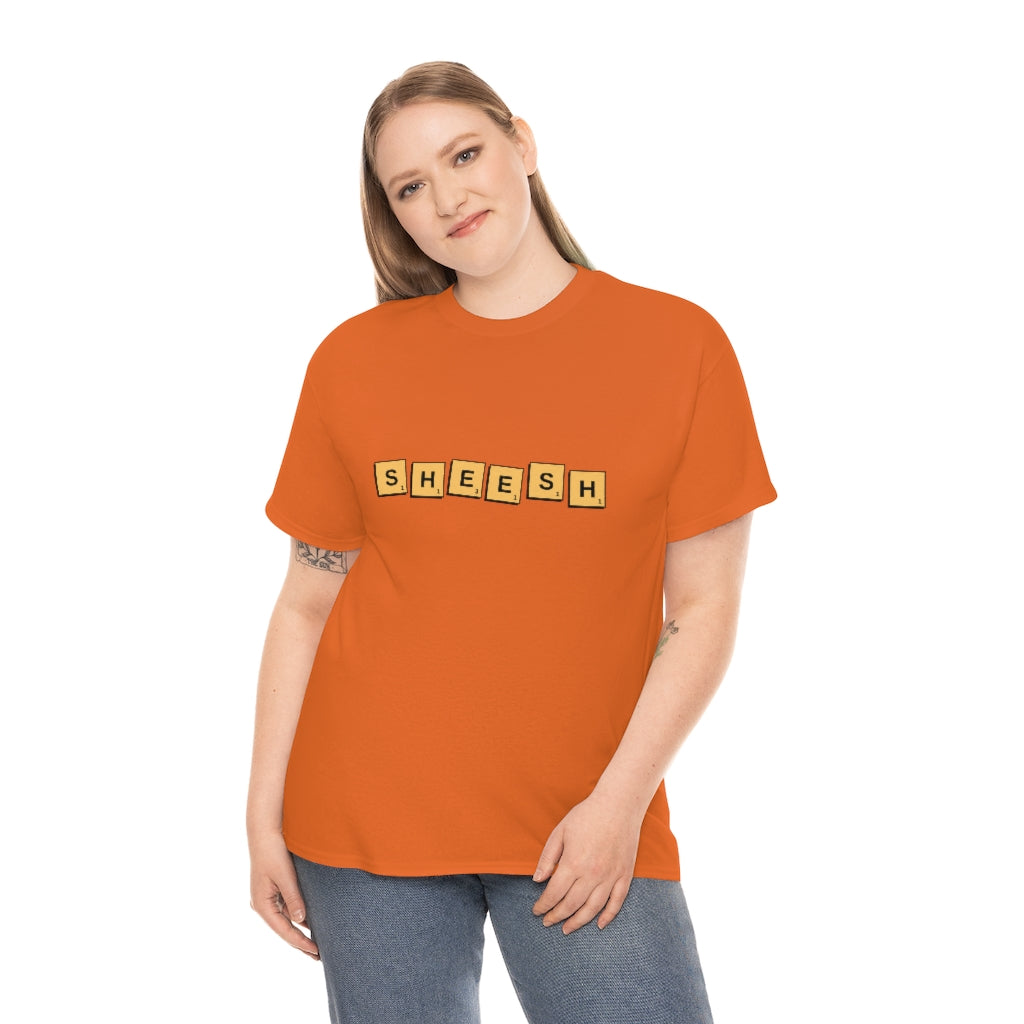 SHEESH Scrabble Inspired Unisex Heavy Cotton Tee