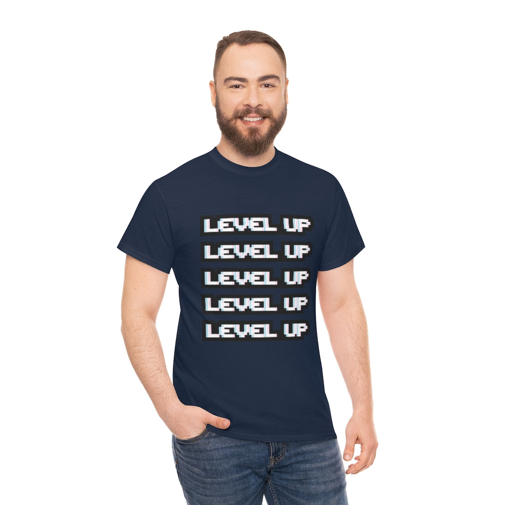 LEVEL UP LEVEL UP Unisex Heavy Cotton Tee