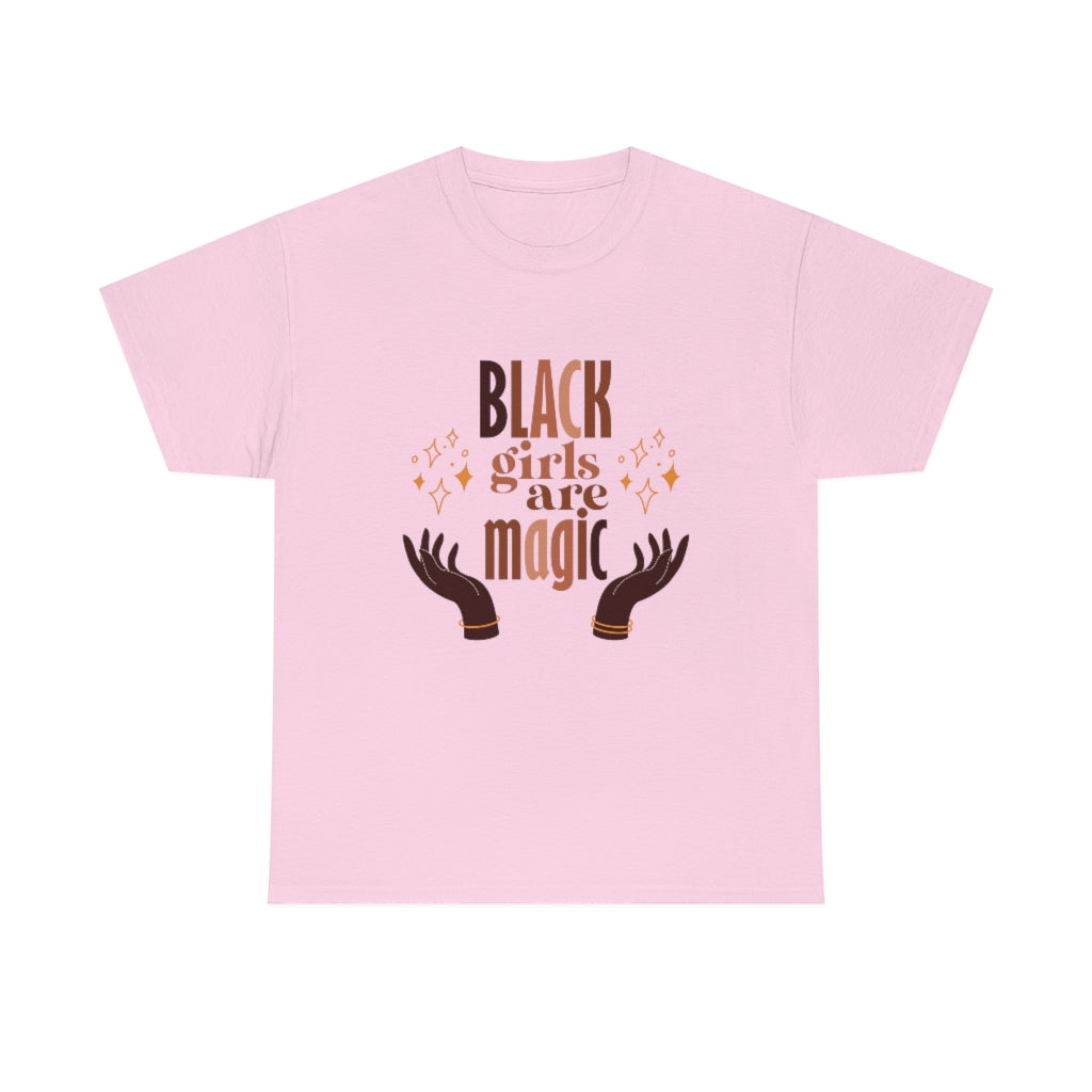 Black Girls Are Magic Heavy Cotton Tee, Afrocentric Shirt, Afro American Shirt, Black Woman Shirt, Black Girl Magic Shirt, BLM Shirt