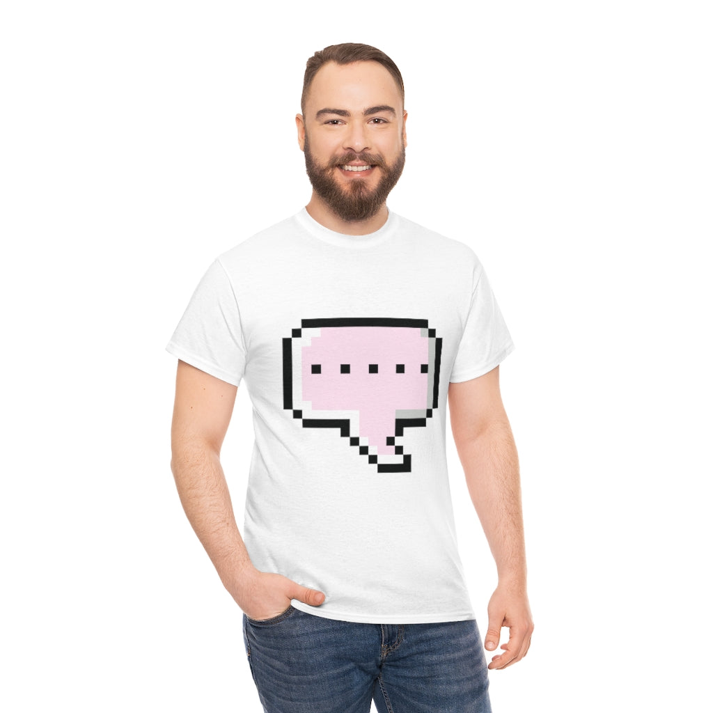 DOT DOT DOT MESSAGE BUBBLE...Unisex Heavy Cotton Tee