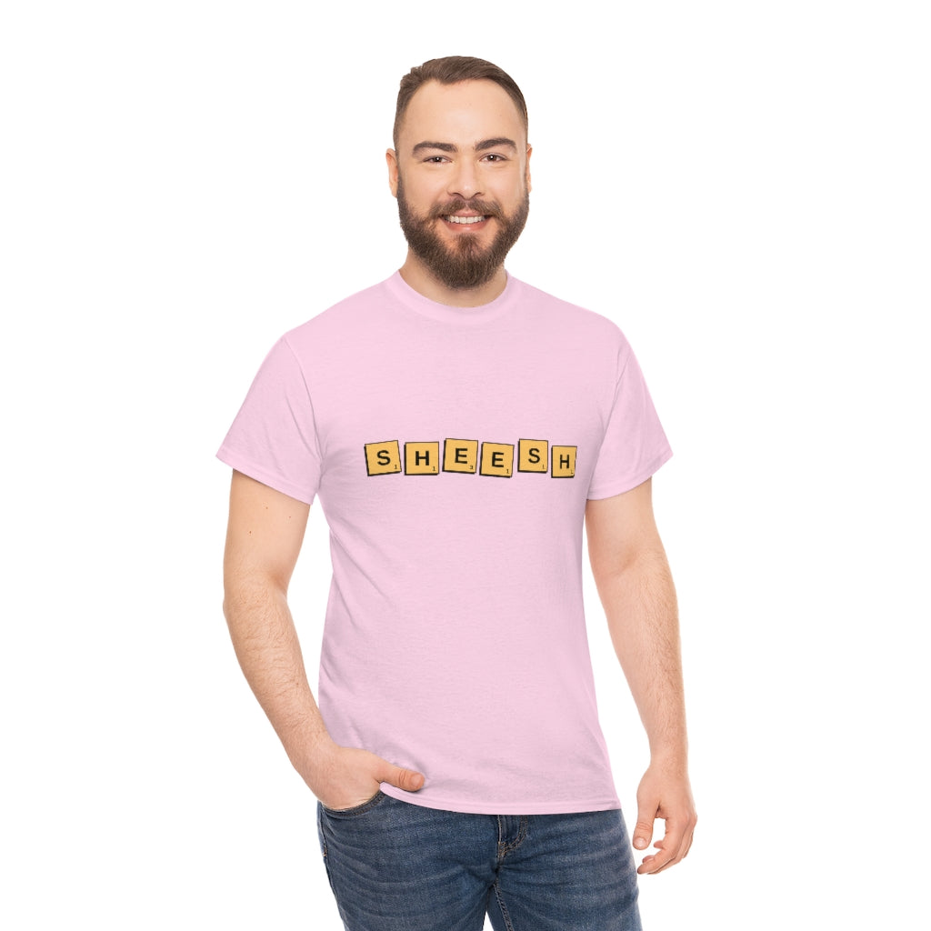 SHEESH Scrabble Inspired Unisex Heavy Cotton Tee