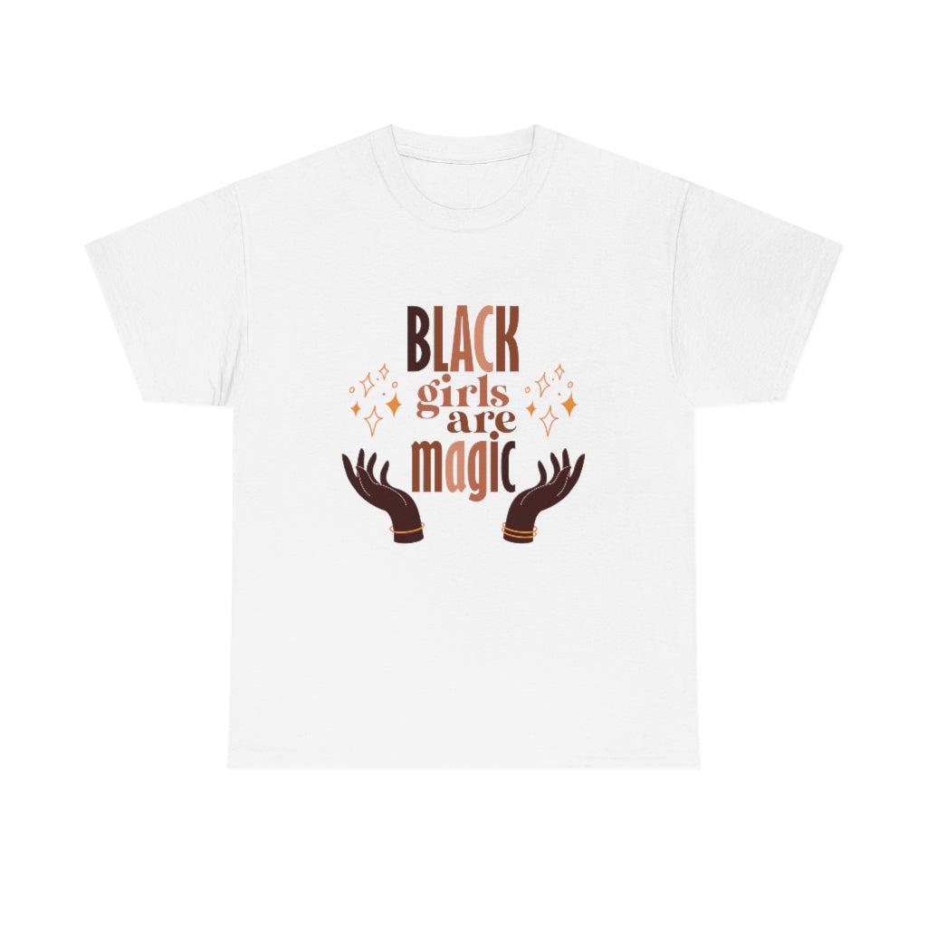 Black Girls Are Magic Heavy Cotton Tee, Afrocentric Shirt, Afro American Shirt, Black Woman Shirt, Black Girl Magic Shirt, BLM Shirt