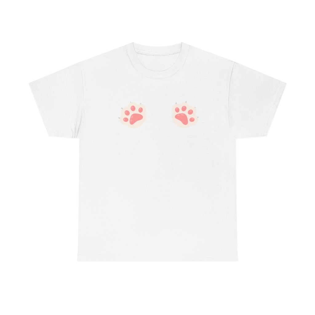 TOE BEANS Cat Paw Unisex Heavy Cotton Tee