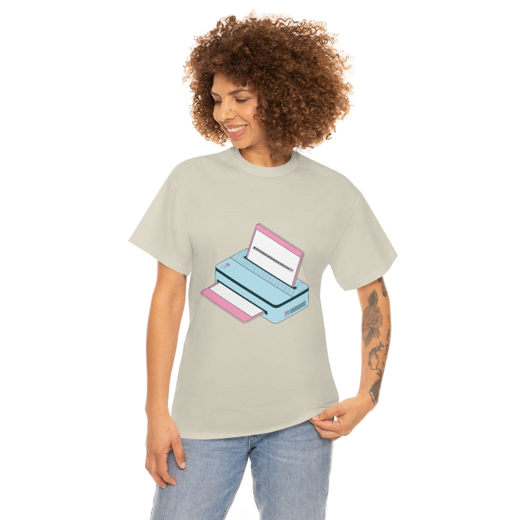 AHHHHHH Computer Message Unisex Heavy Cotton Tee