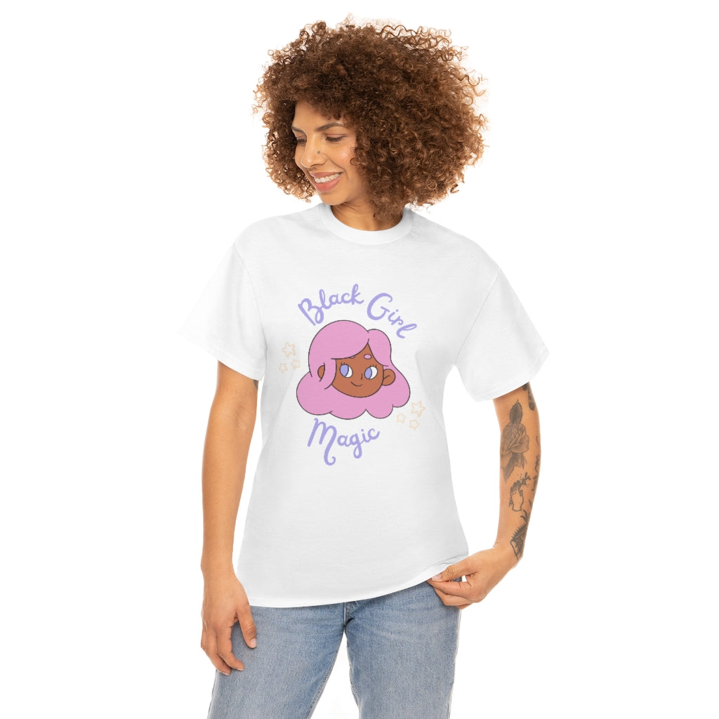 Kawaii Anime Black Girl Magic Heavy Cotton Tee