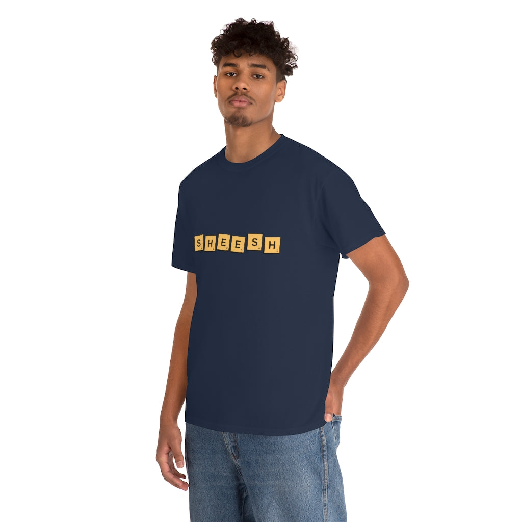 SHEESH Scrabble Inspired Unisex Heavy Cotton Tee