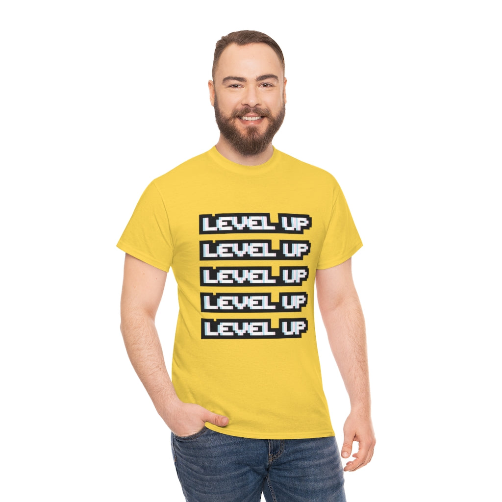 LEVEL UP LEVEL UP Unisex Heavy Cotton Tee