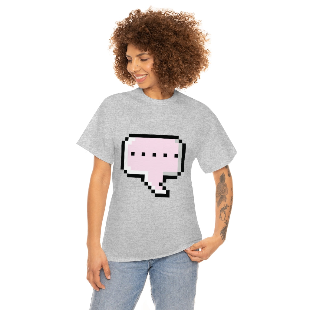 DOT DOT DOT MESSAGE BUBBLE...Unisex Heavy Cotton Tee