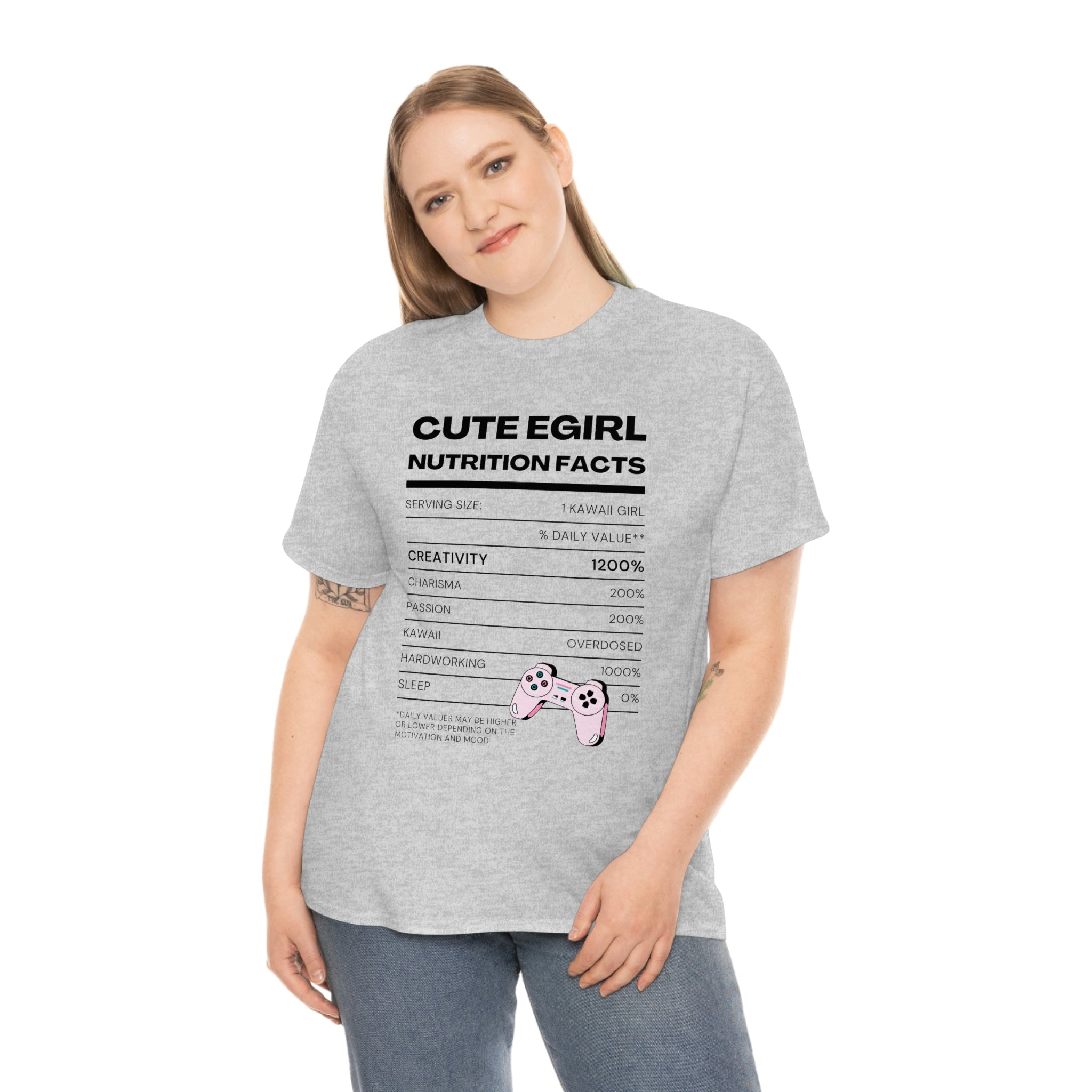 Nutrition Label Tee: Kawaii E-Girl