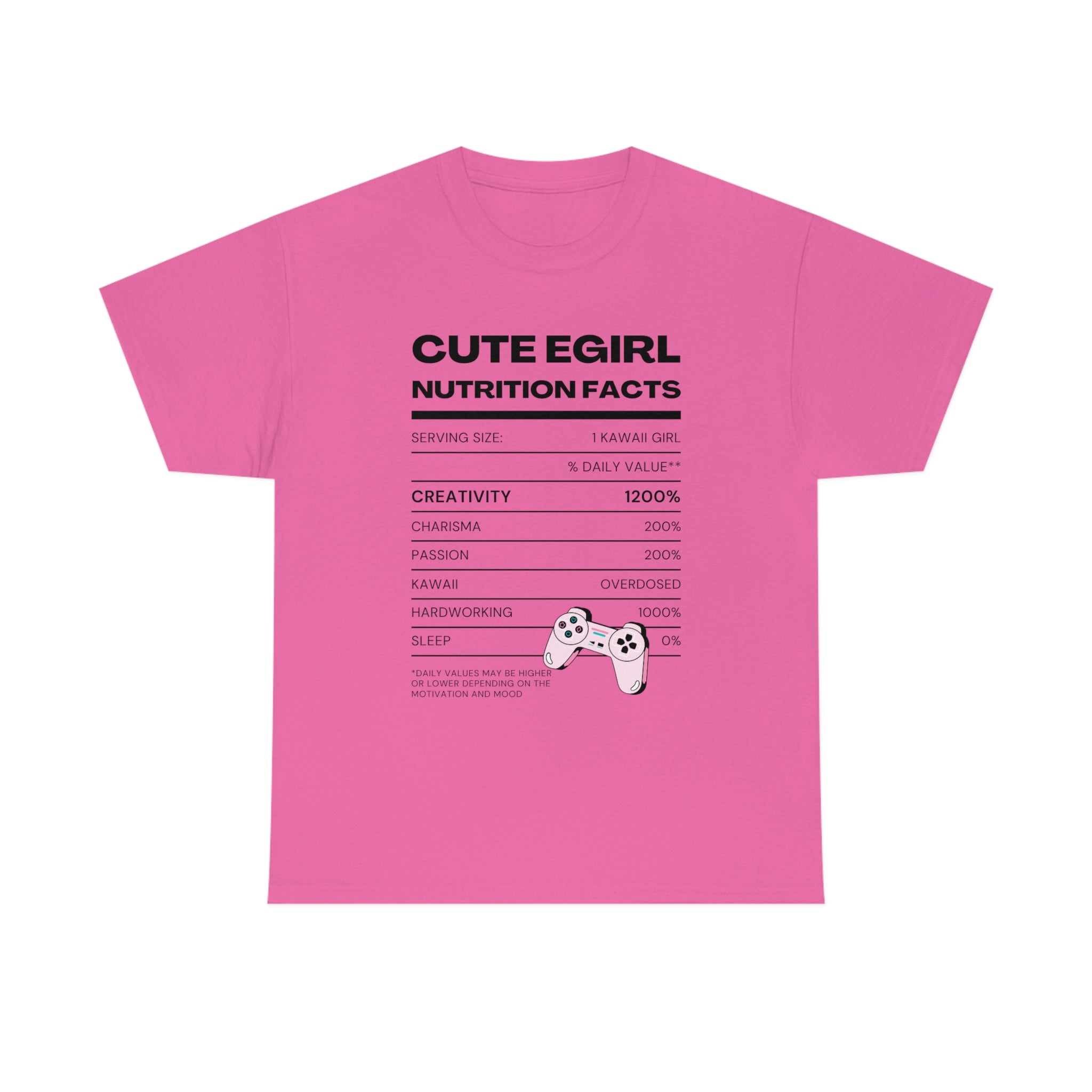 Nutrition Label Tee: Kawaii E-Girl