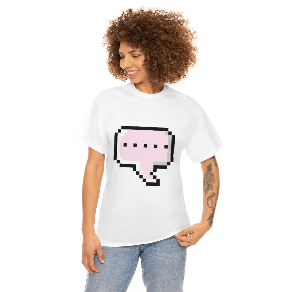 DOT DOT DOT MESSAGE BUBBLE...Unisex Heavy Cotton Tee