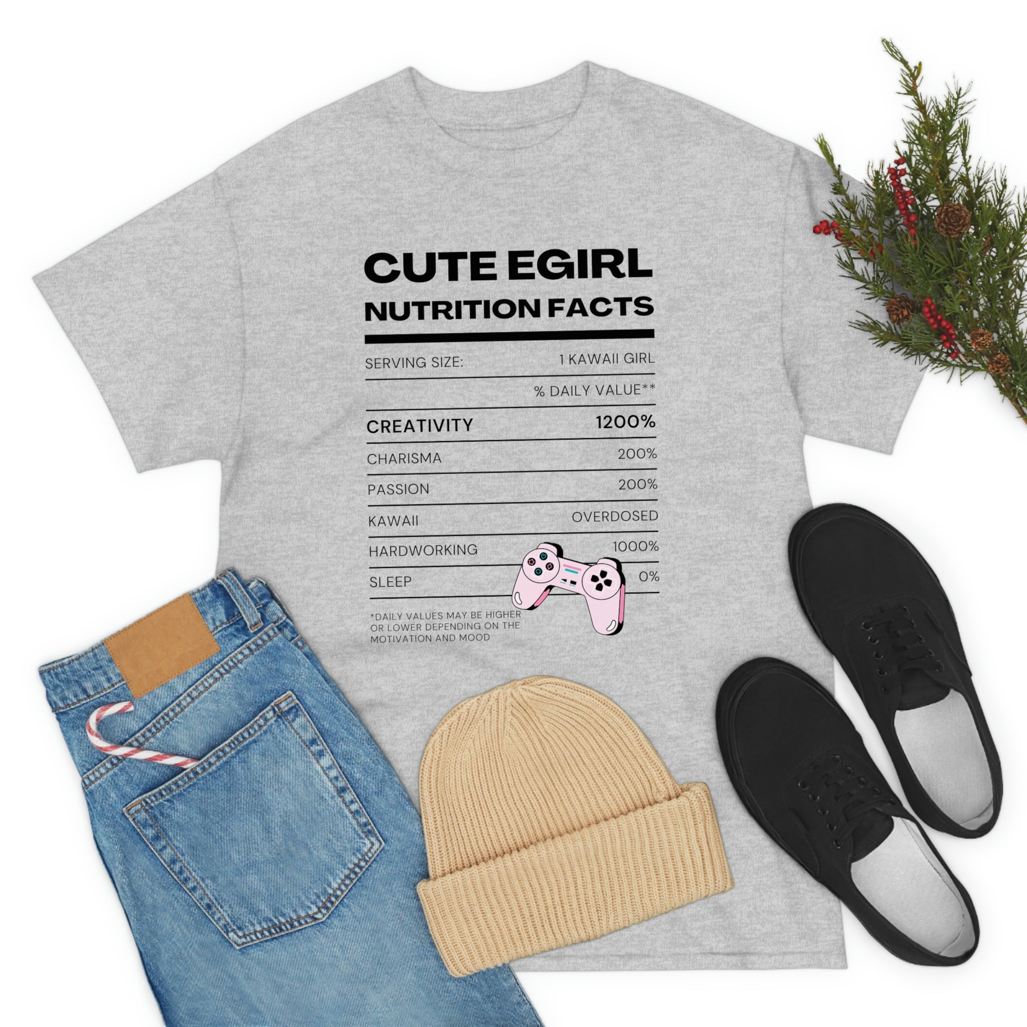 Nutrition Label Tee: Kawaii E-Girl