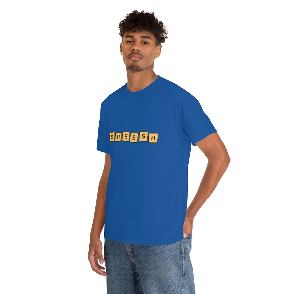 SHEESH Scrabble Inspired Unisex Heavy Cotton Tee