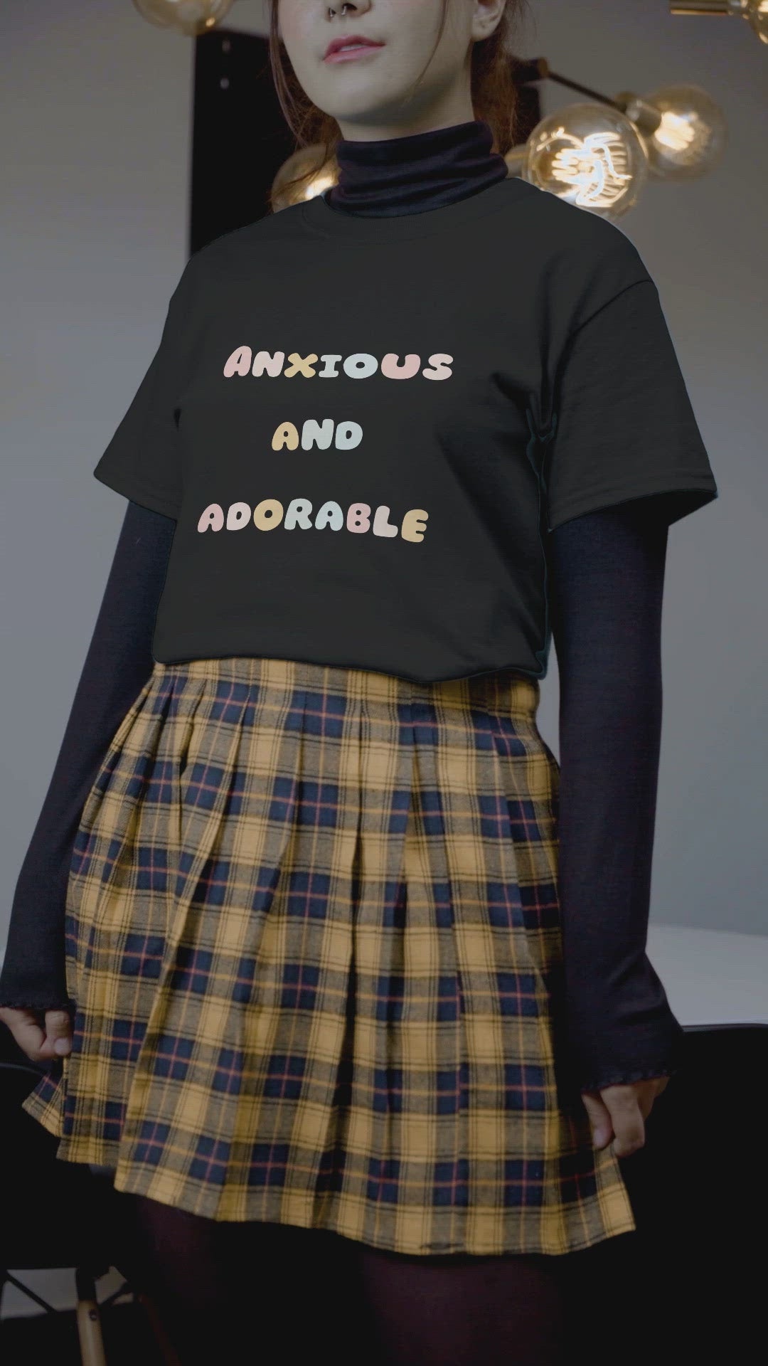 Anxious and Adorable Unisex Heavy Cotton Tee