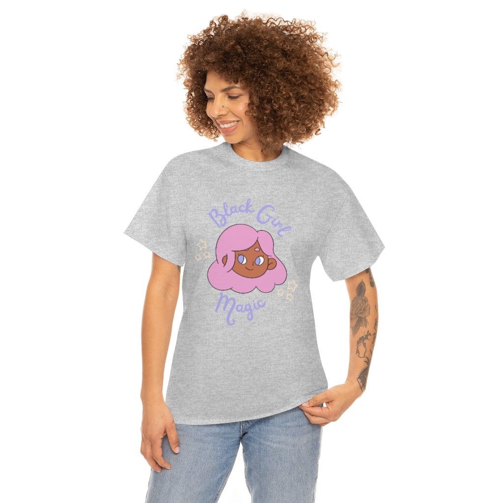 Kawaii Anime Black Girl Magic Heavy Cotton Tee