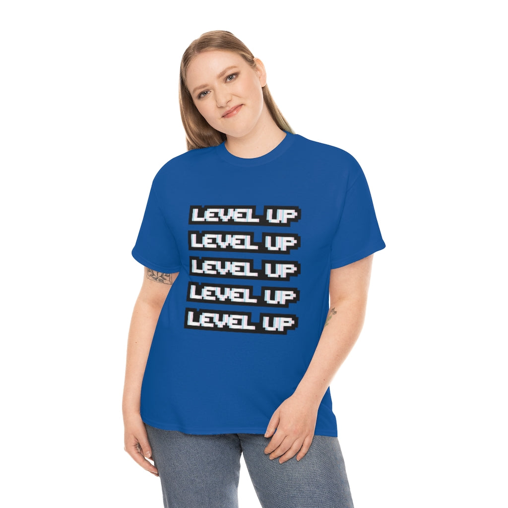 LEVEL UP LEVEL UP Unisex Heavy Cotton Tee