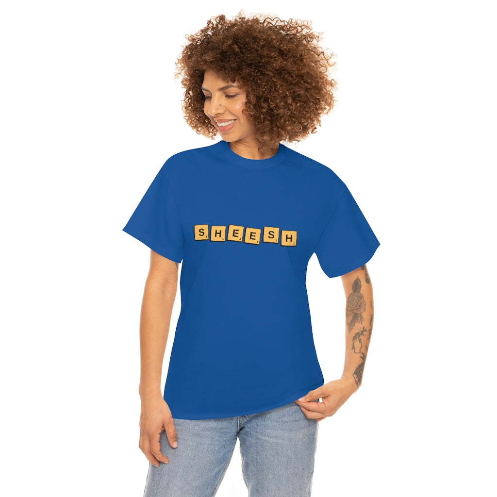 SHEESH Scrabble Inspired Unisex Heavy Cotton Tee