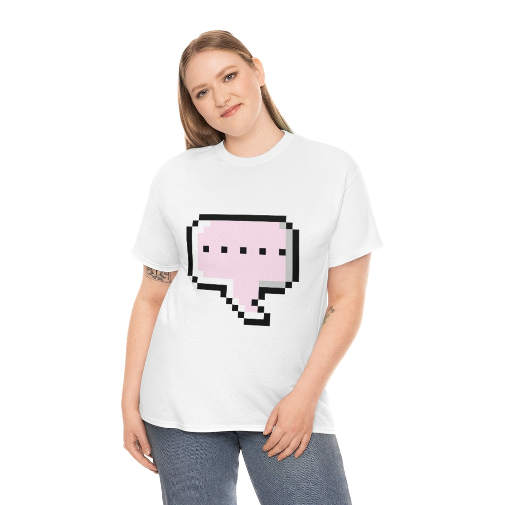 DOT DOT DOT MESSAGE BUBBLE...Unisex Heavy Cotton Tee