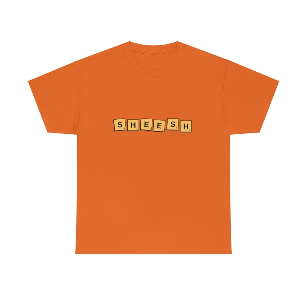 SHEESH Scrabble Inspired Unisex Heavy Cotton Tee