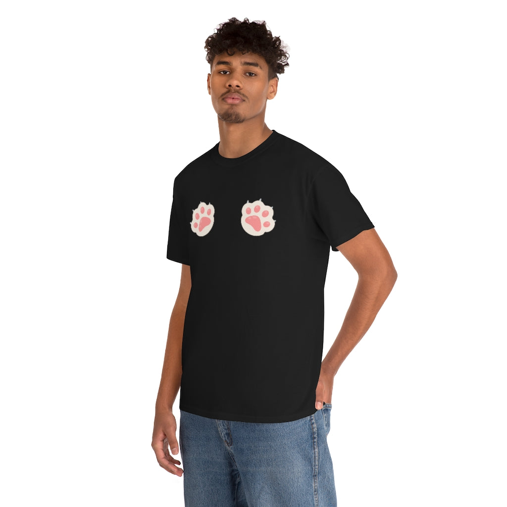 TOE BEANS Cat Paw Unisex Heavy Cotton Tee