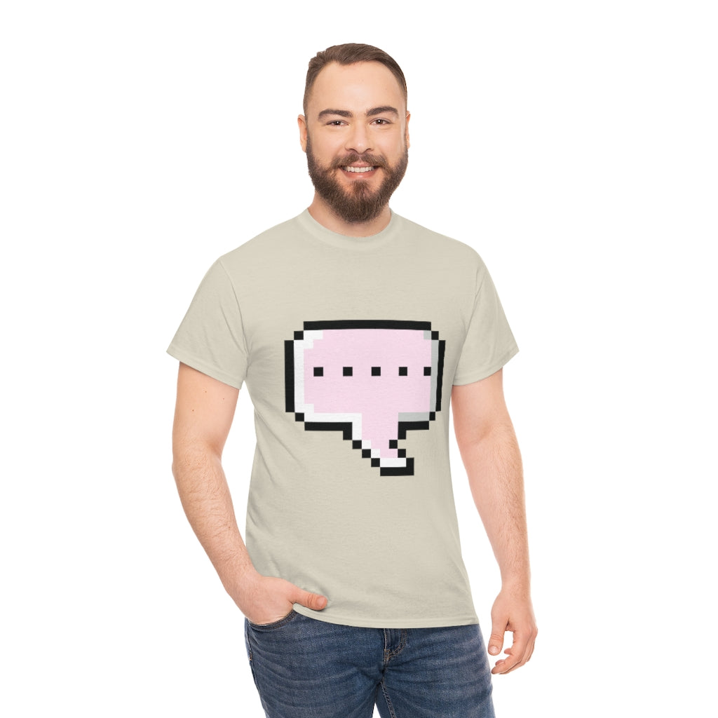 DOT DOT DOT MESSAGE BUBBLE...Unisex Heavy Cotton Tee