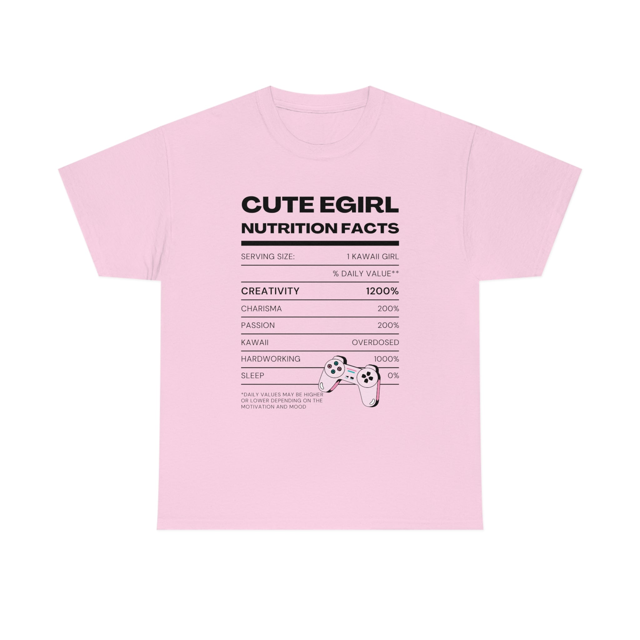 Nutrition Label Tee: Kawaii E-Girl