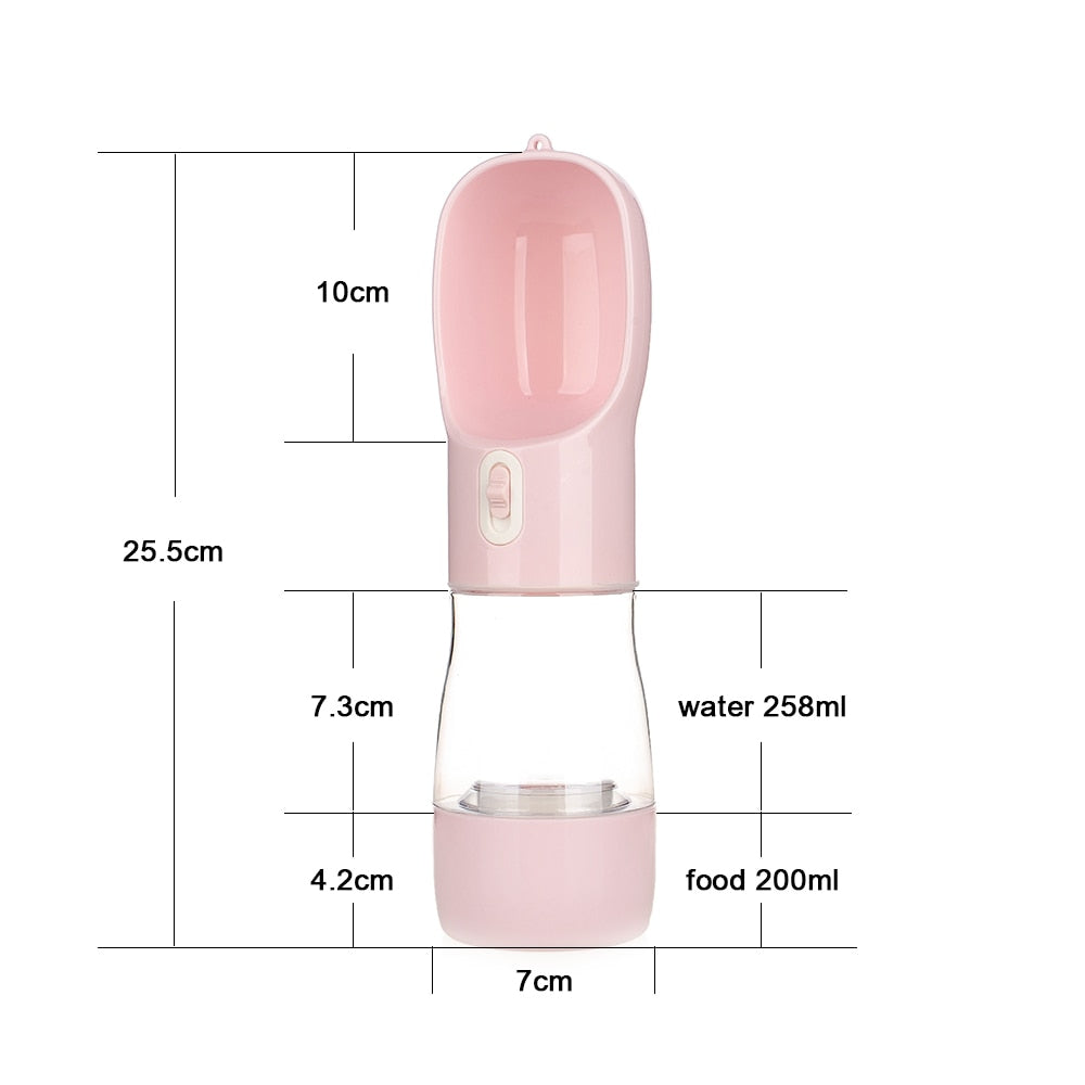 Portable Pet Water Bottle & Feeder