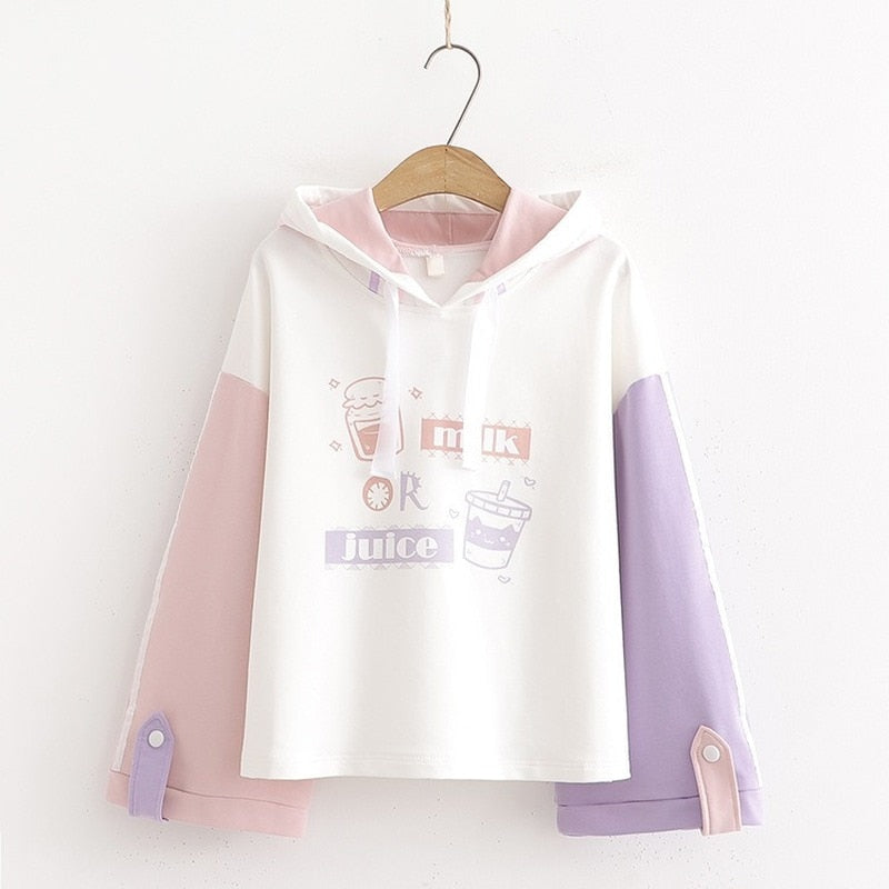 Harajuku Kawaii Cartoon Cat Hoody