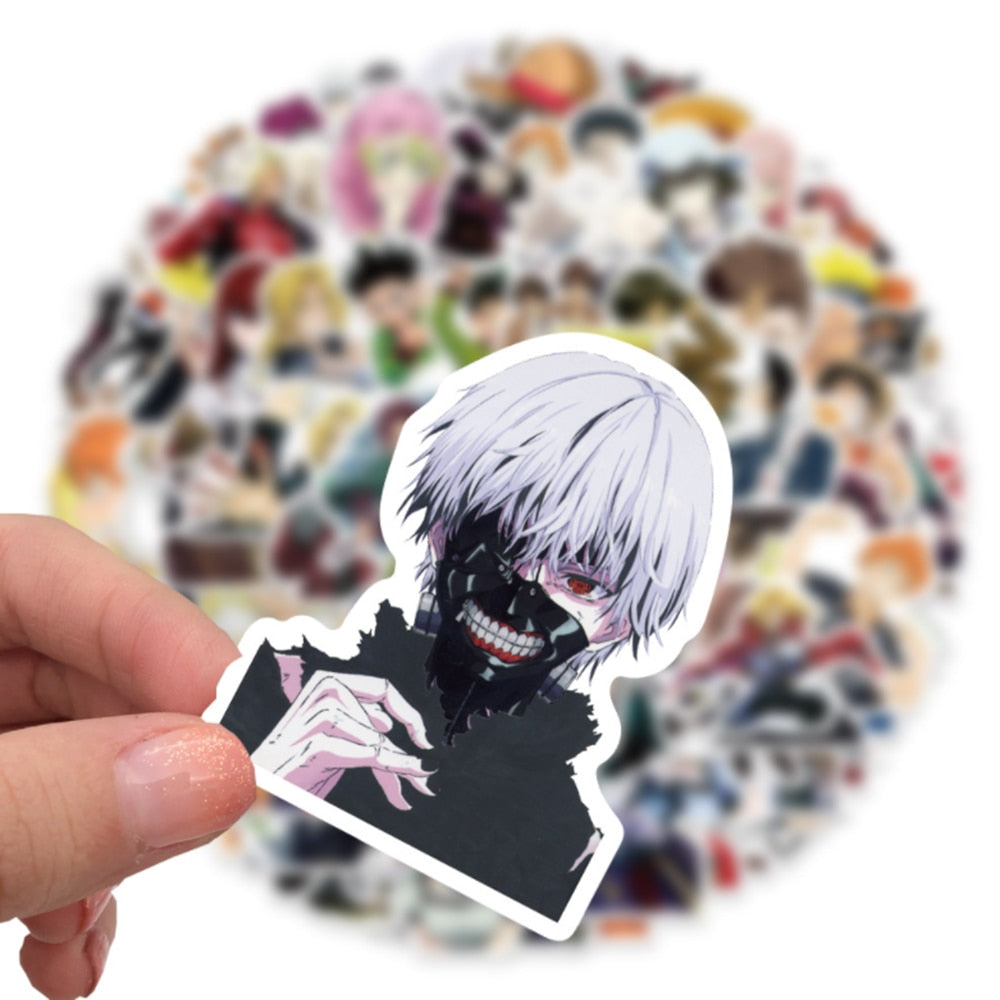 10/30/50/100PCS Mix Anime Jujutsu Kaisen Demon Slayer Cartoon Stickers Decals DIY Bike Skateboard Fridge Laptop Kid Sticker Toys