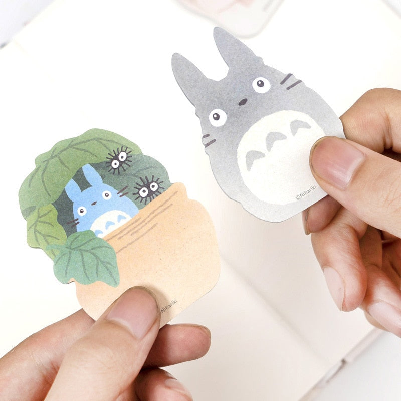 Kawaii No Face Man Totoro Sticky Notes Memo Pad Diary Stationary Flakes Scrapbook Decorative Cute Cartoon N Times Sticky