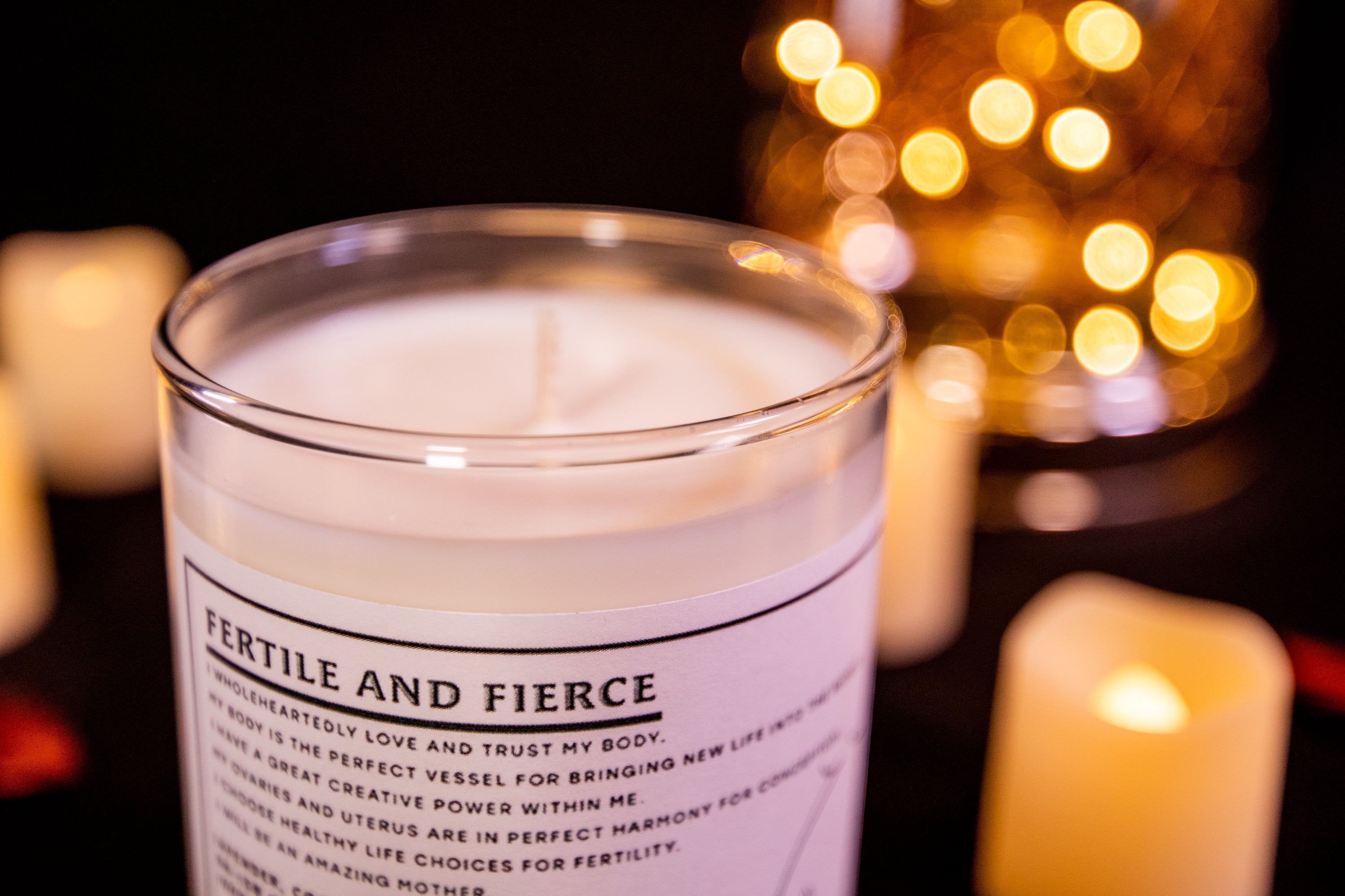 FERTILE AND FIERCE: Fertility Candle