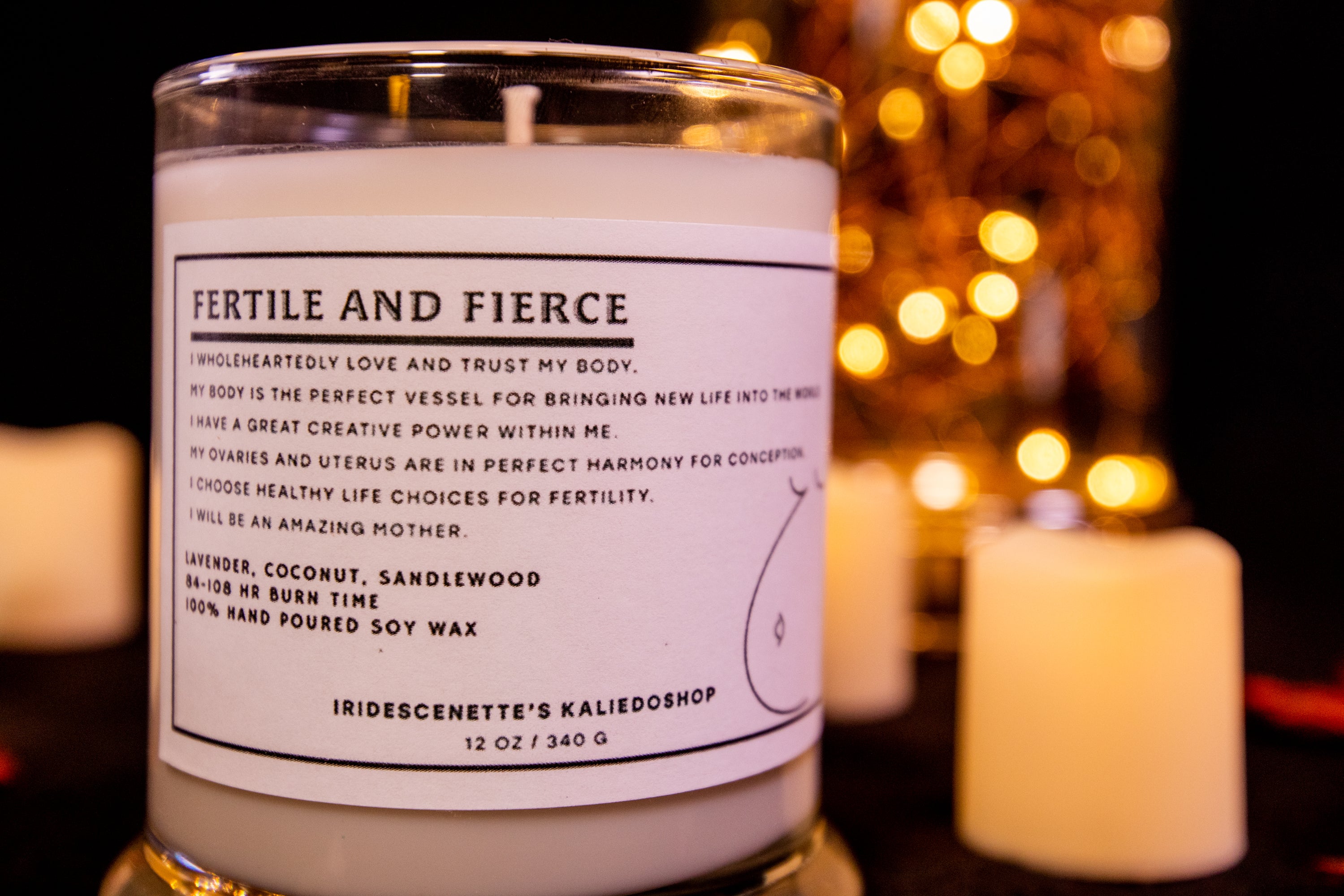 FERTILE AND FIERCE: Fertility Candle