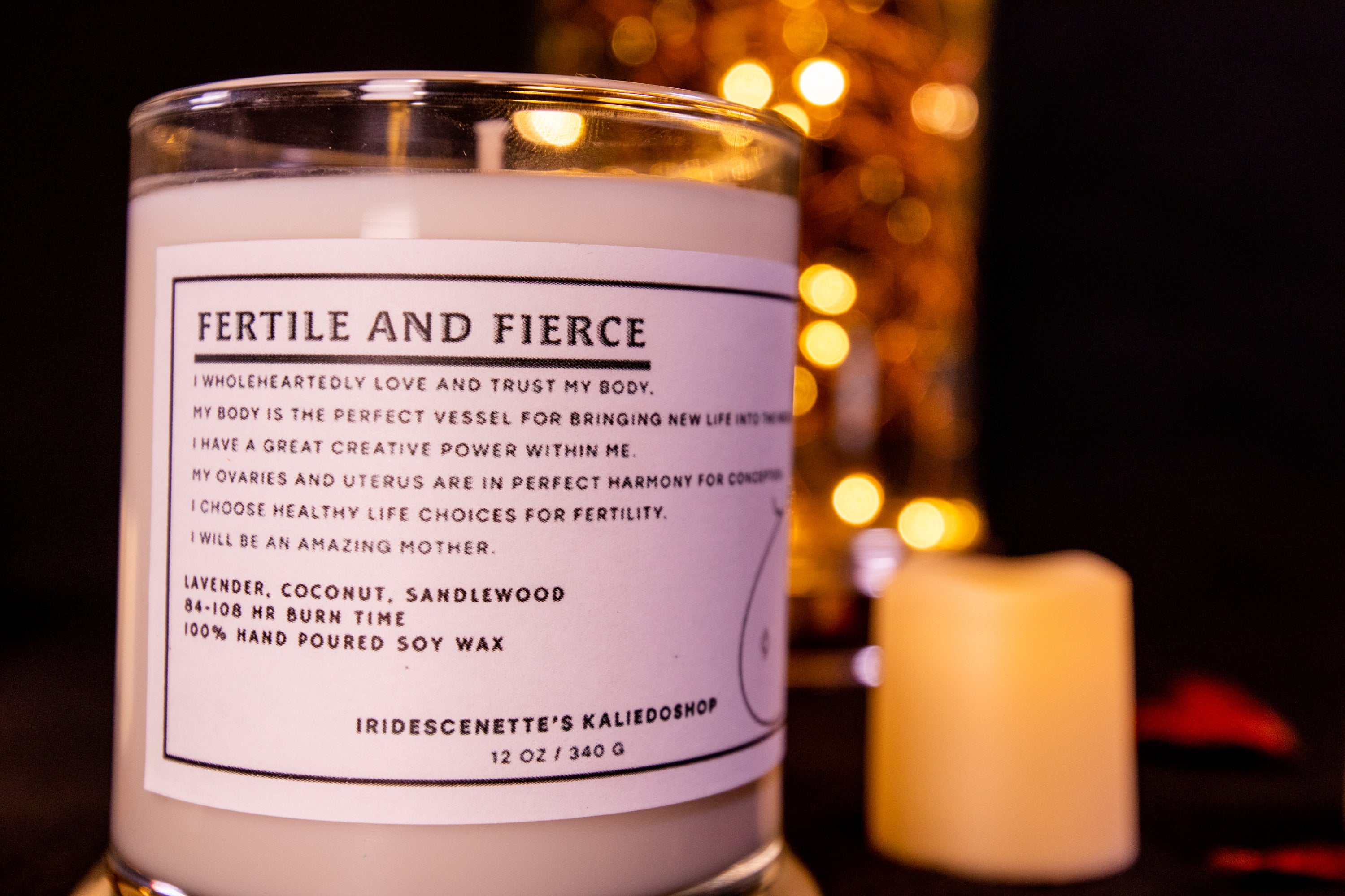 FERTILE AND FIERCE: Fertility Candle