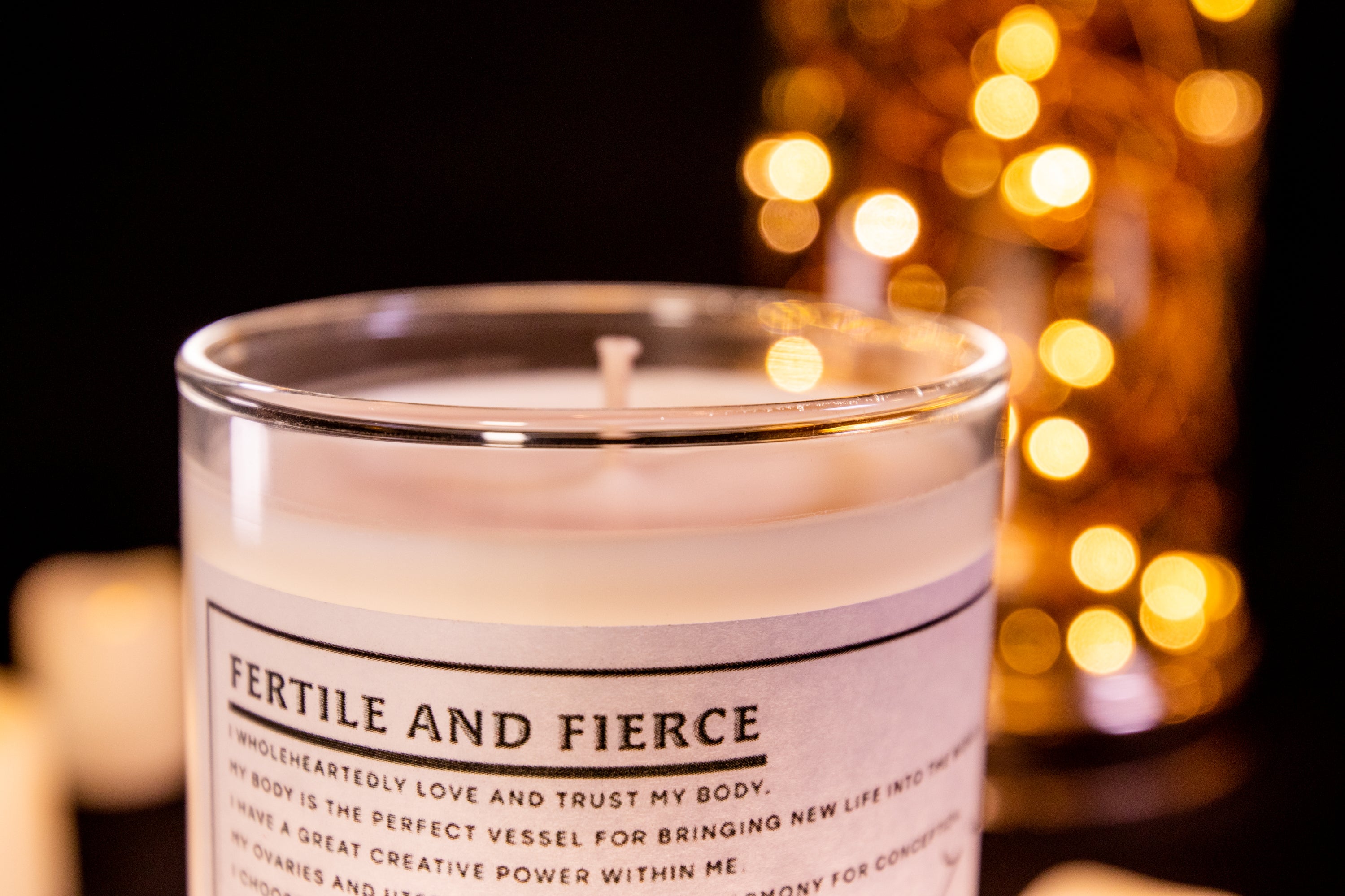 FERTILE AND FIERCE: Fertility Candle