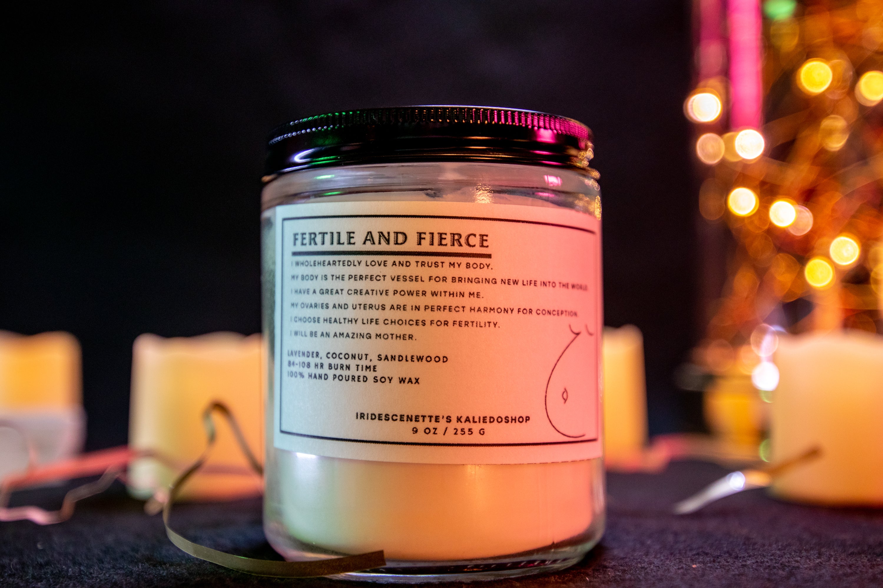 FERTILE AND FIERCE: Fertility Candle