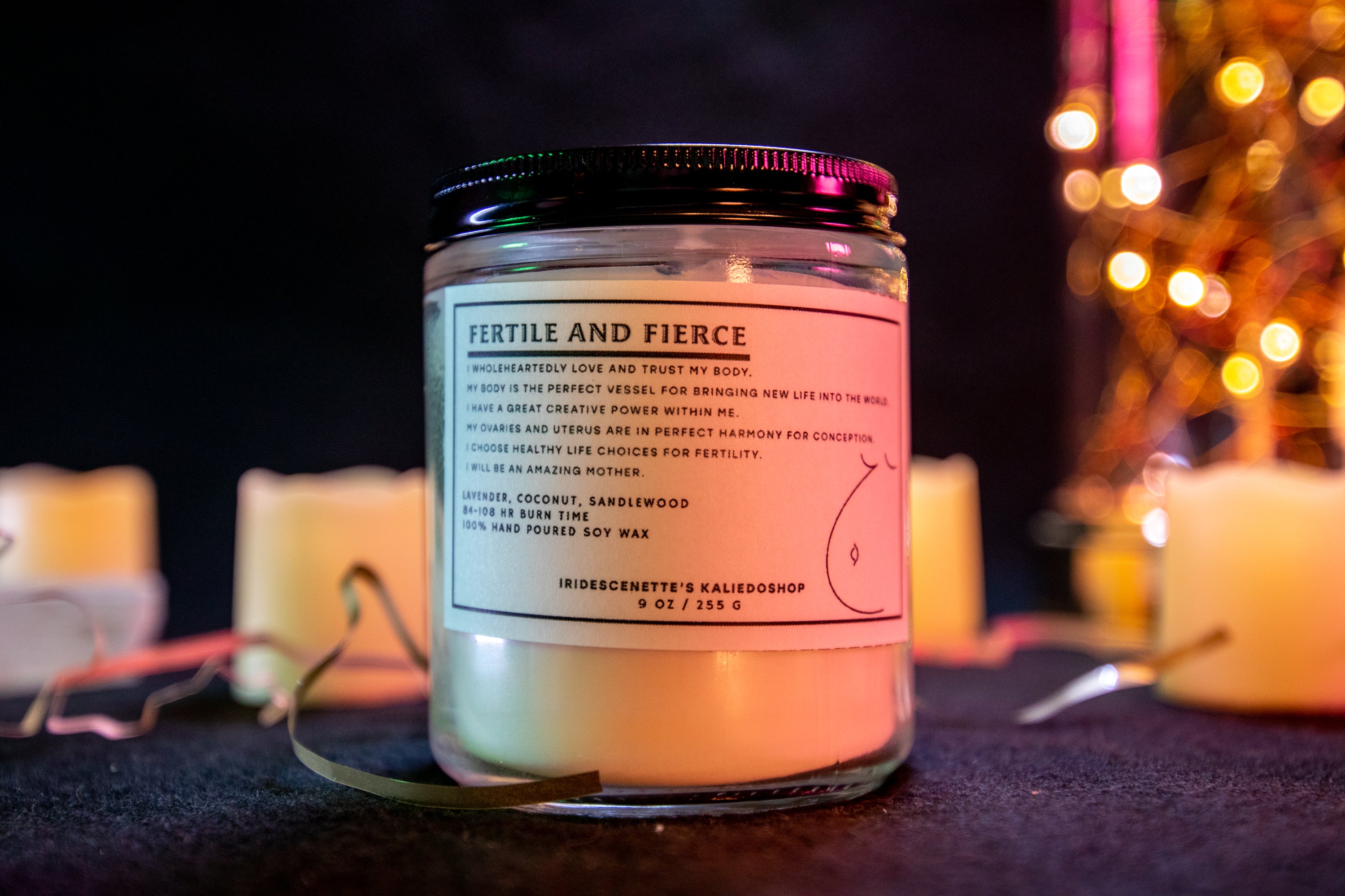 FERTILE AND FIERCE: Fertility Candle