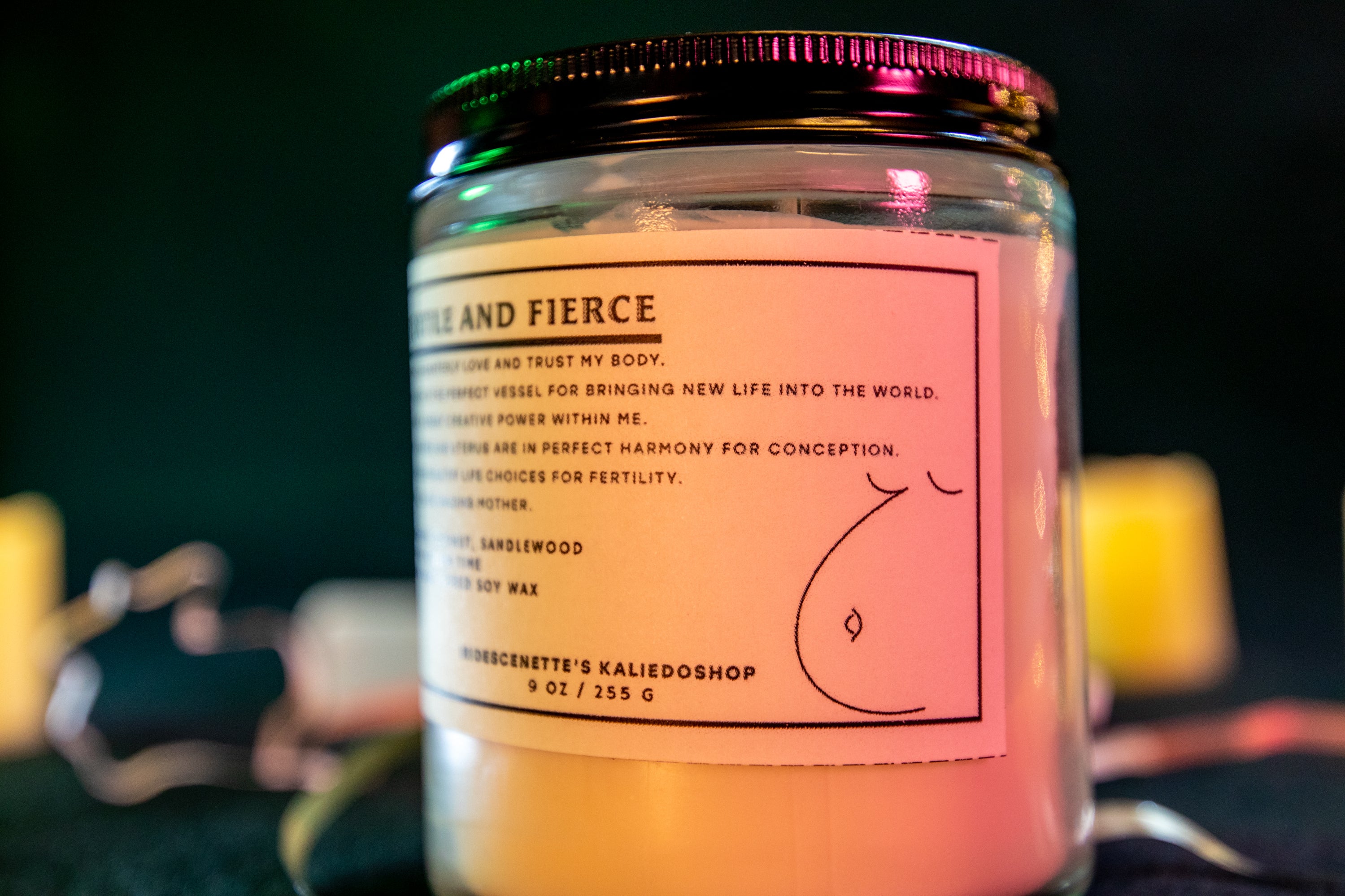 FERTILE AND FIERCE: Fertility Candle