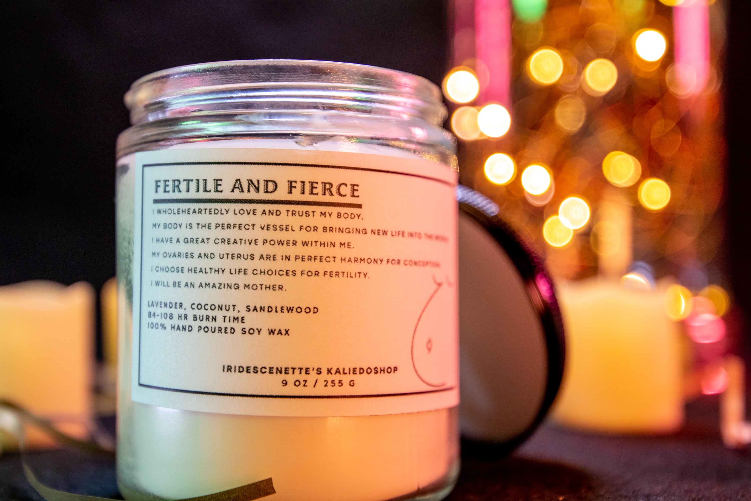 FERTILE AND FIERCE: Fertility Candle