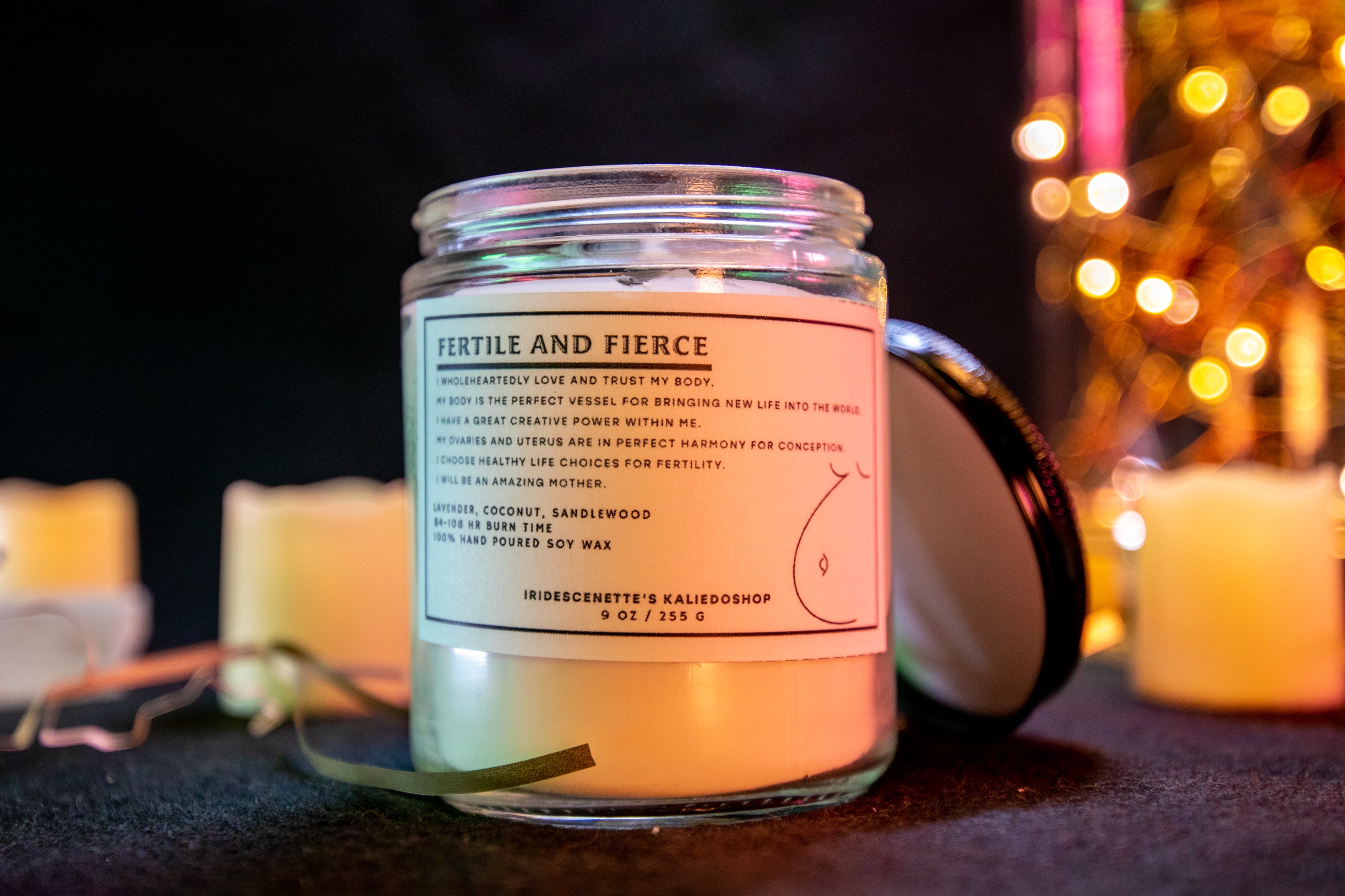 FERTILE AND FIERCE: Fertility Candle