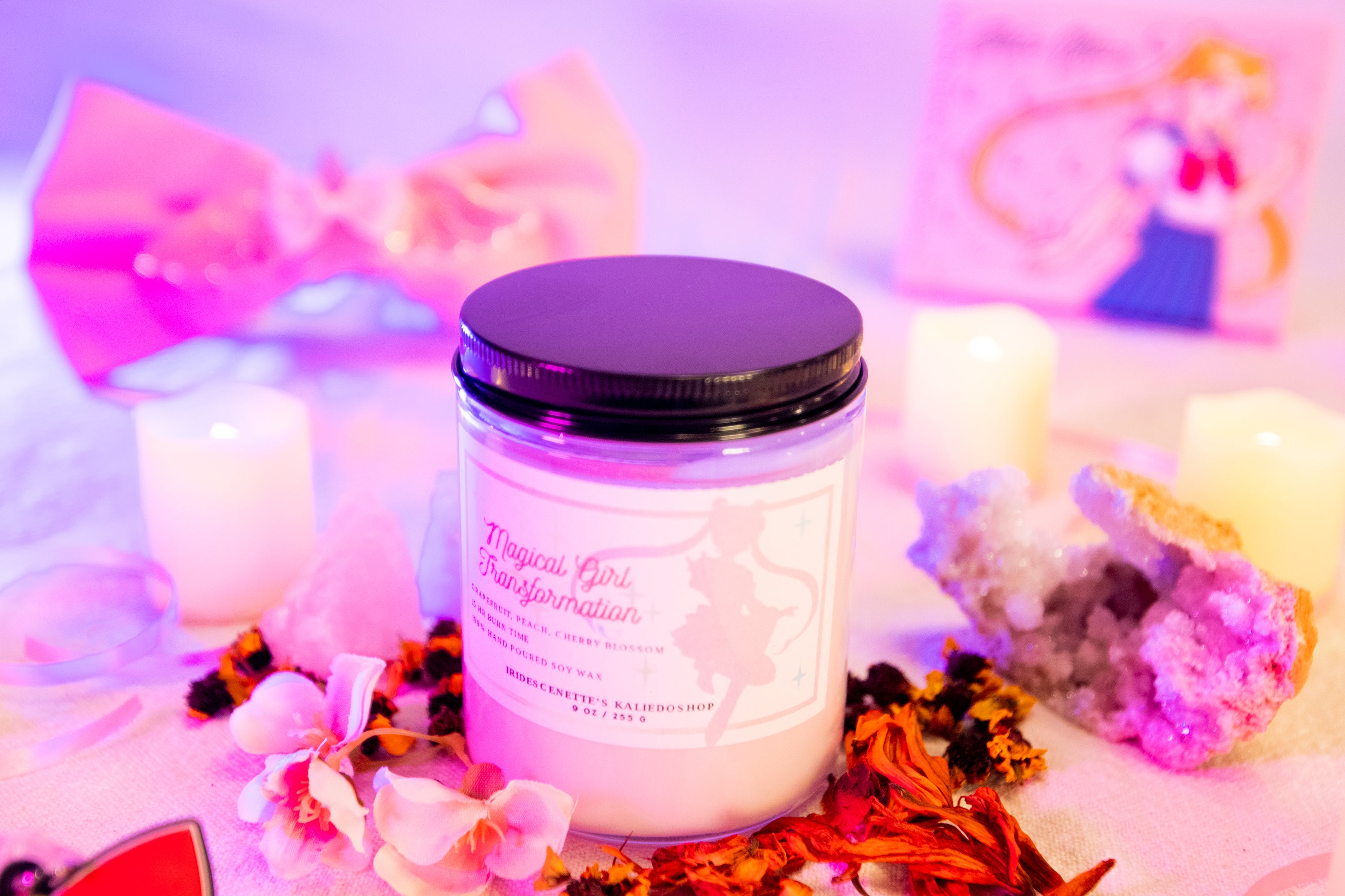 Magical Girl Transformation Candle | Sailor Moon Inspired Candle| Anime Pastel Girly Aesthetic