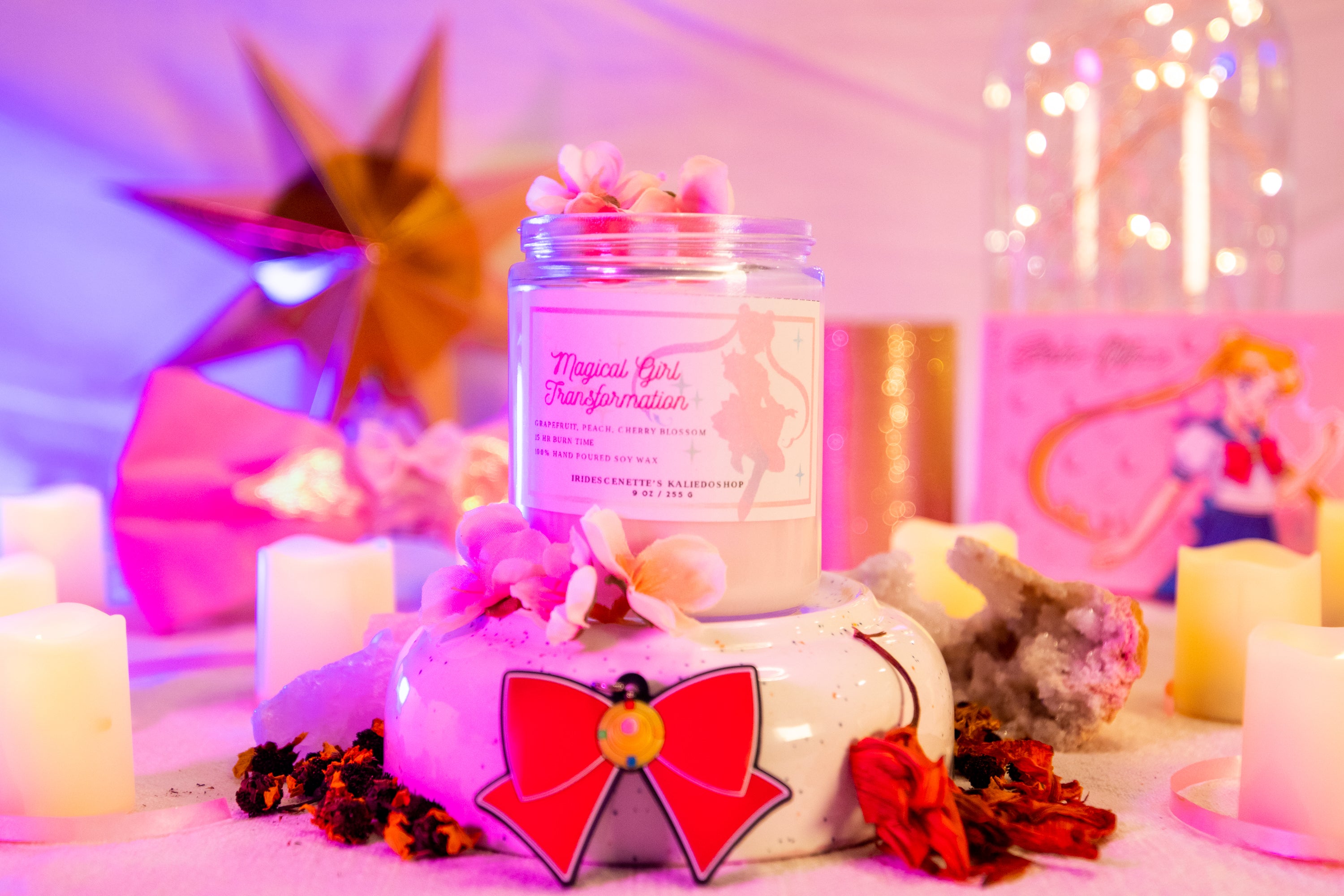 Magical Girl Transformation Candle | Sailor Moon Inspired Candle| Anime Pastel Girly Aesthetic