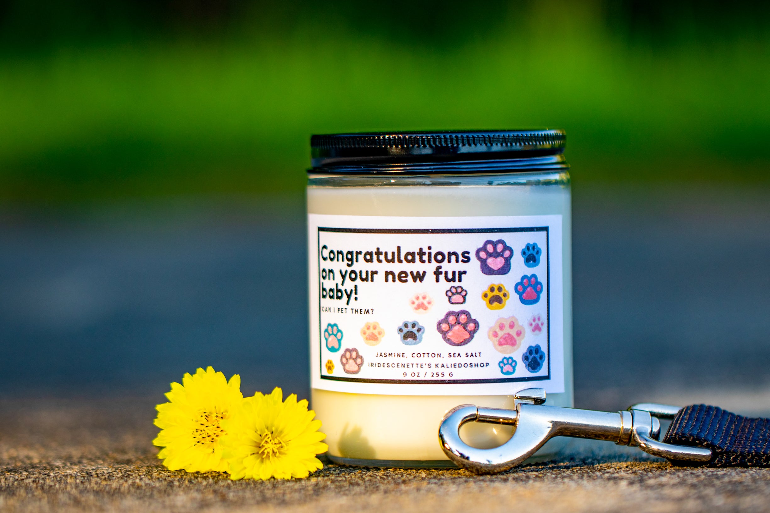 Congratulations On Your New Fur Baby! Candle