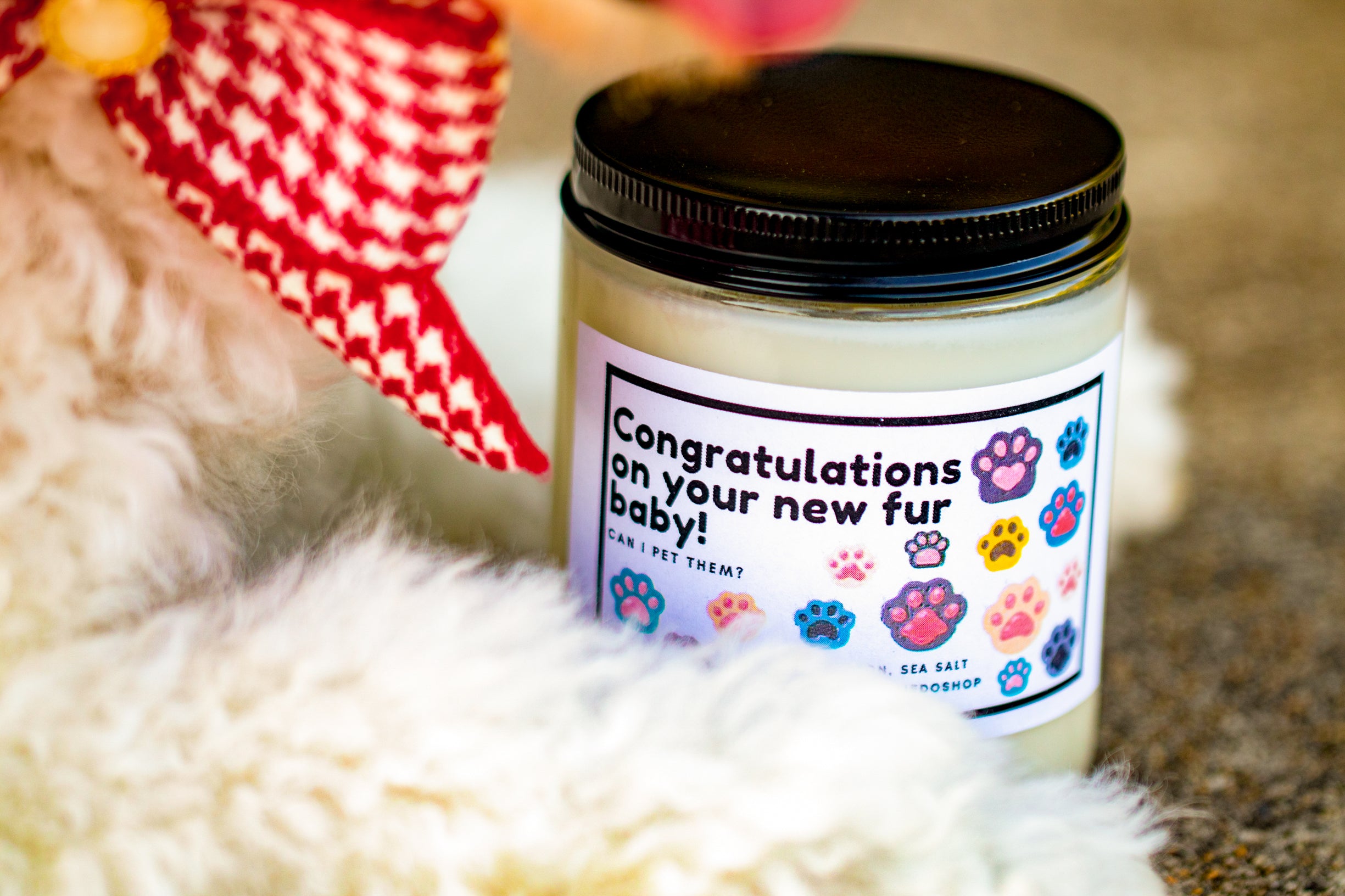 Congratulations On Your New Fur Baby! Candle