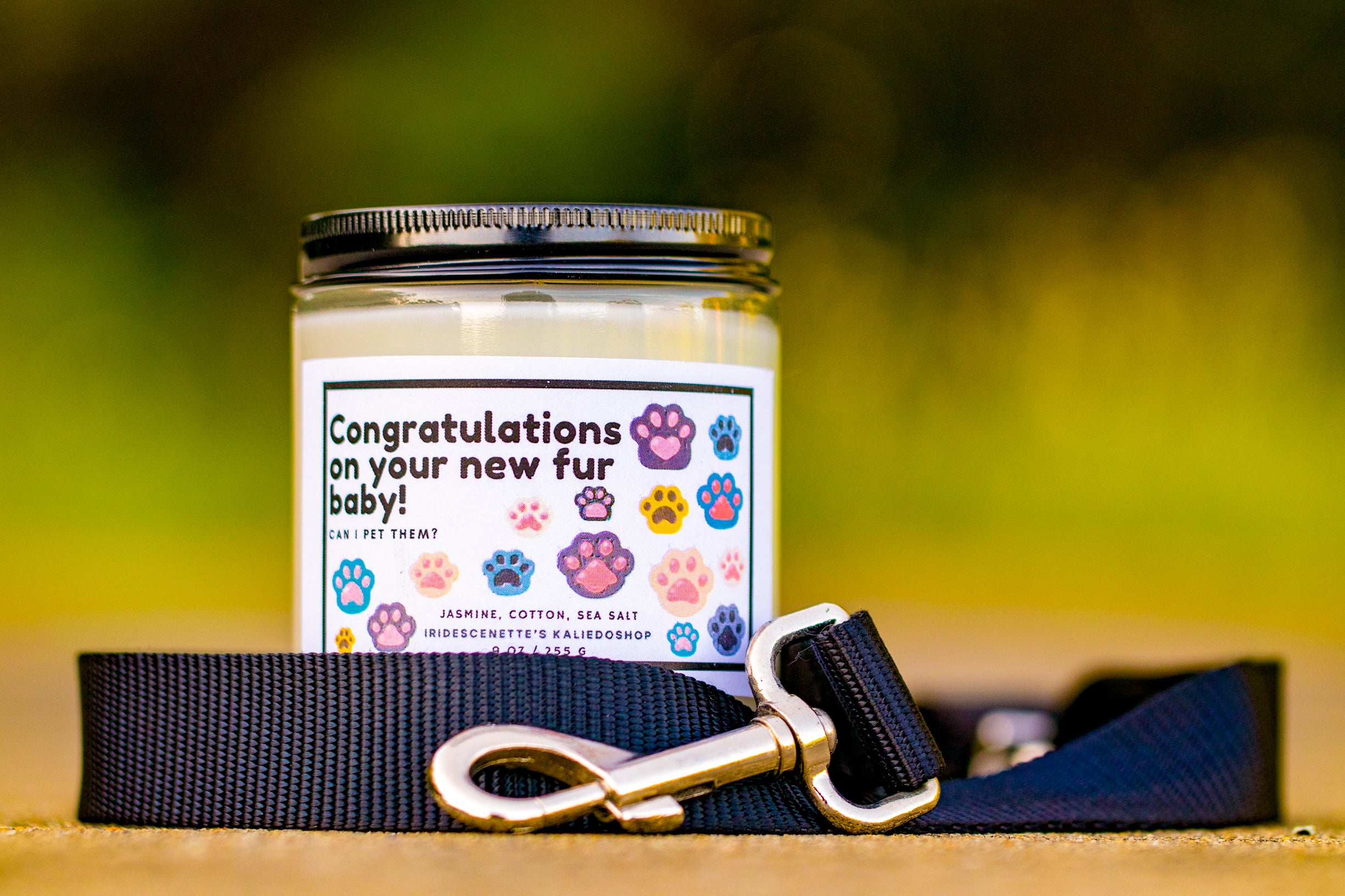 Congratulations On Your New Fur Baby! Candle