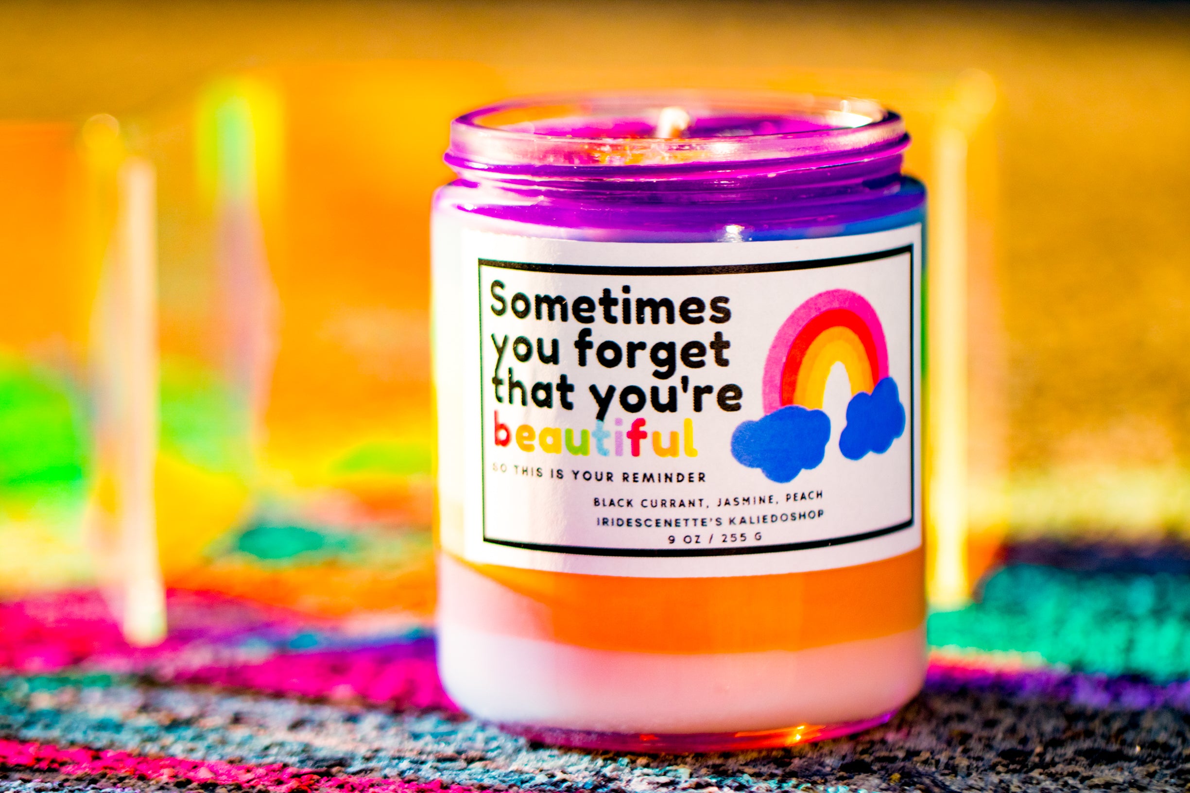 Sometimes You Forget That You're Beautiful Candle